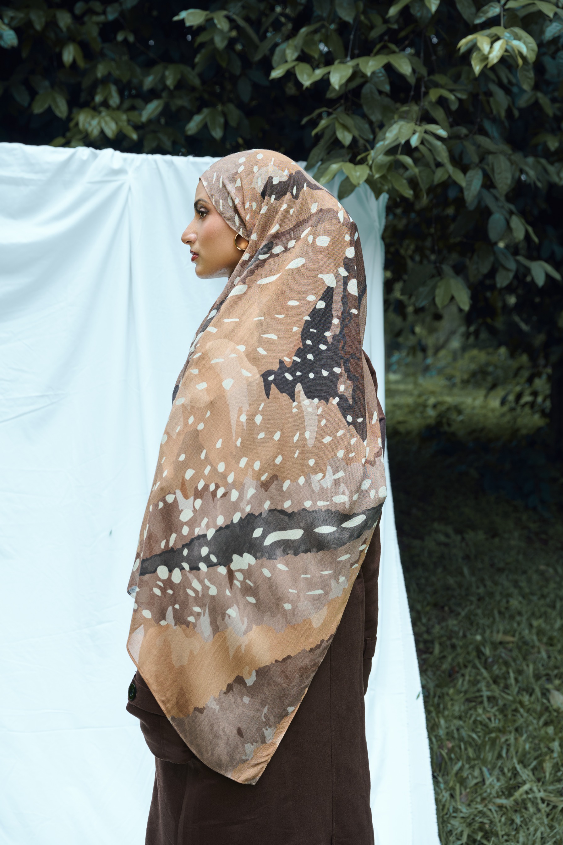 Animal Scarf Fawn | Pashmina Printed Modals
