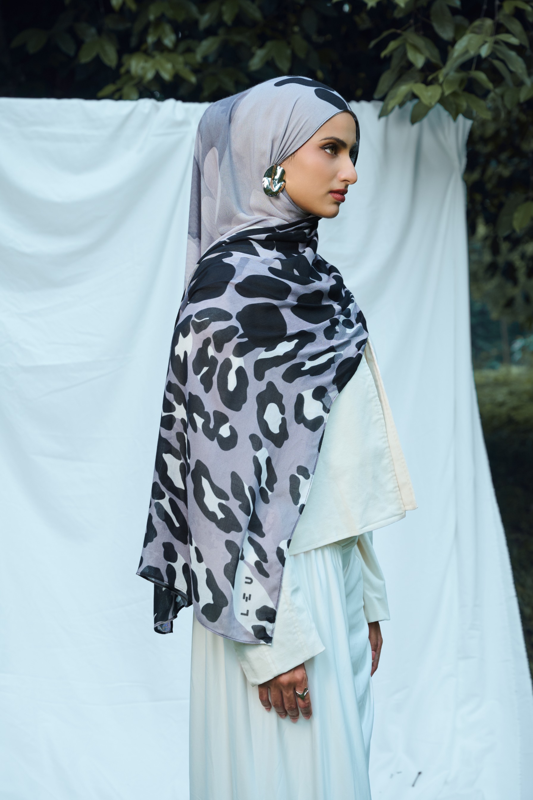 Animal Scarf Panther | Pashmina Printed Modals