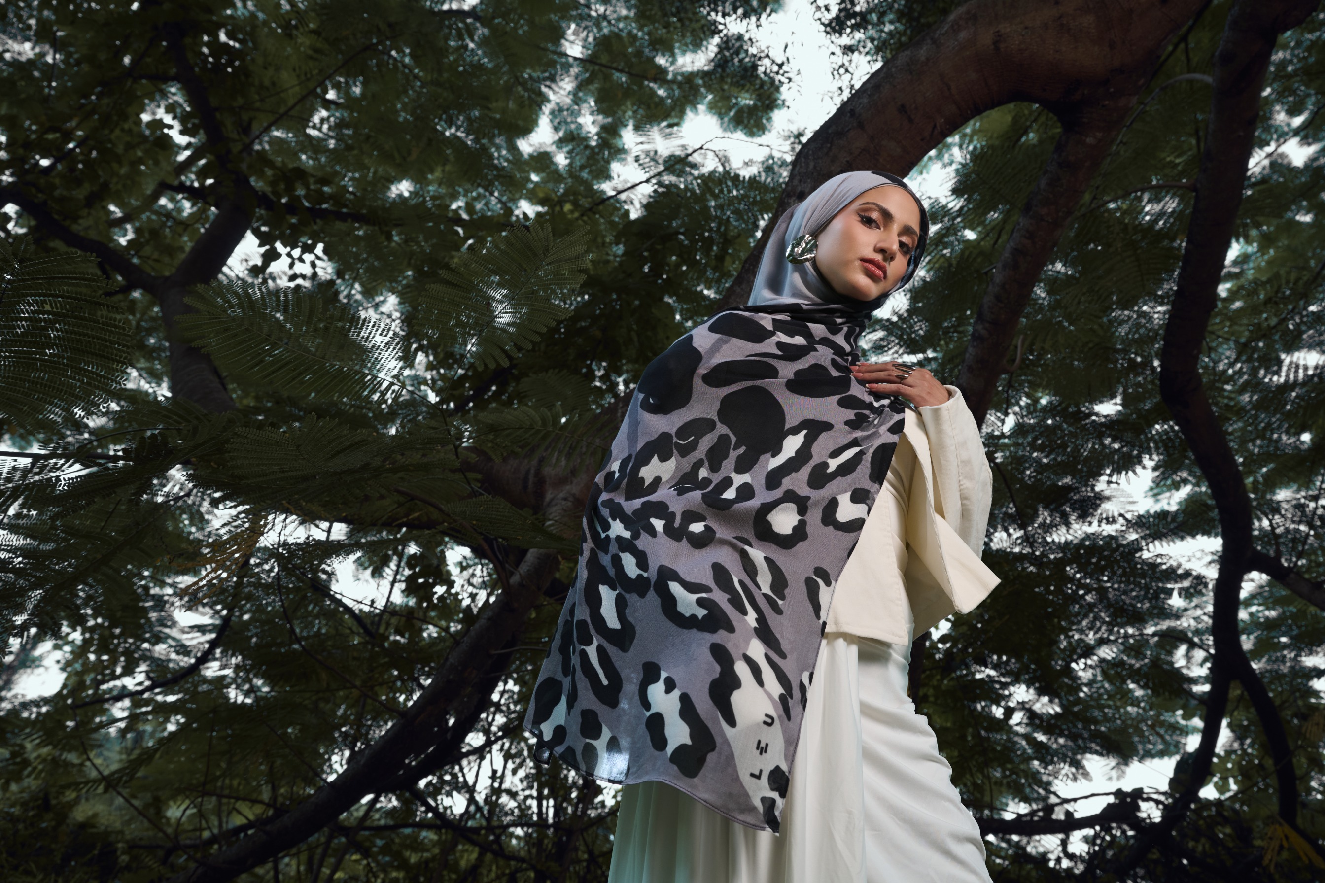 Animal Scarf Panther | Pashmina Printed Modals