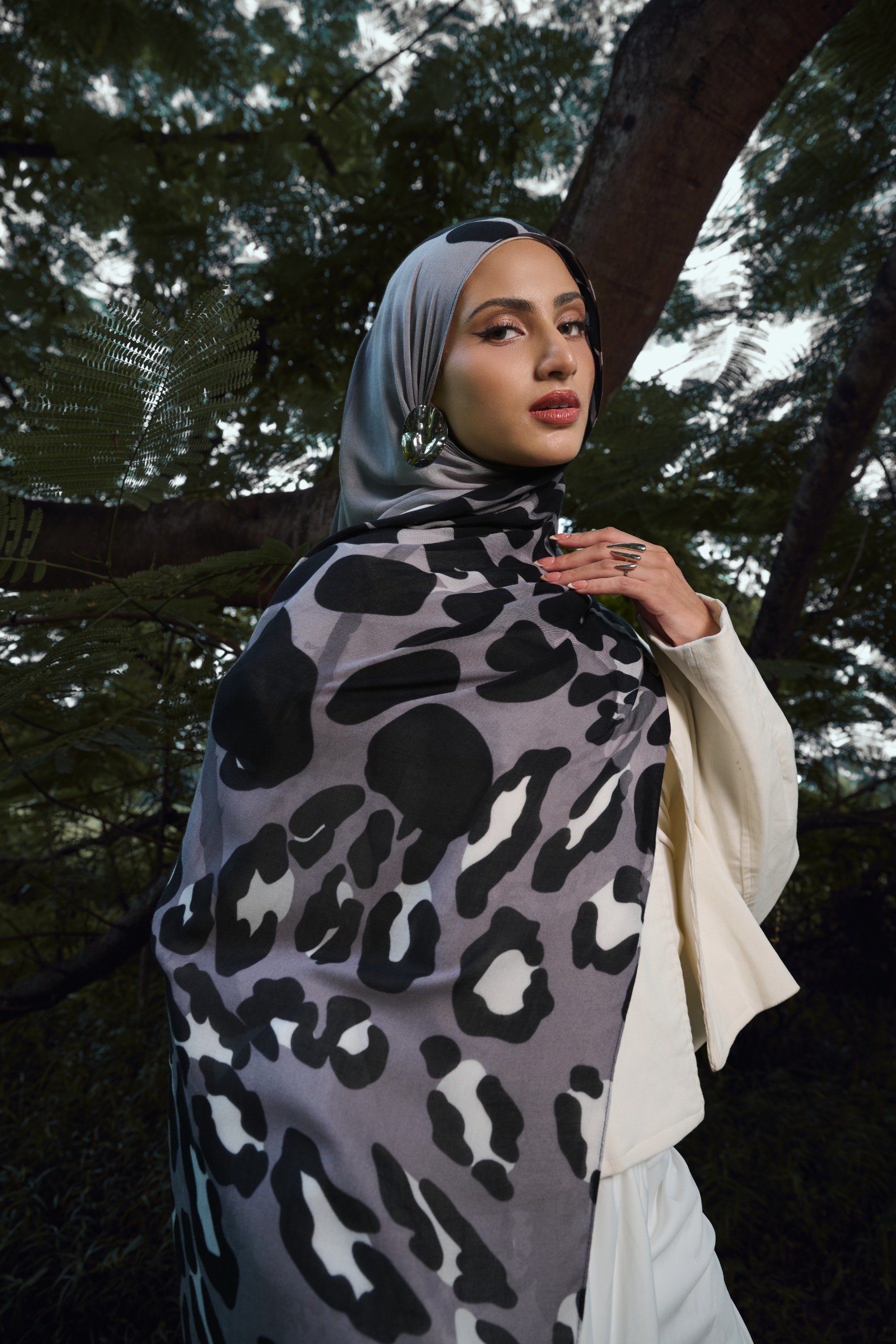 Animal Scarf Panther | Pashmina Printed Modals