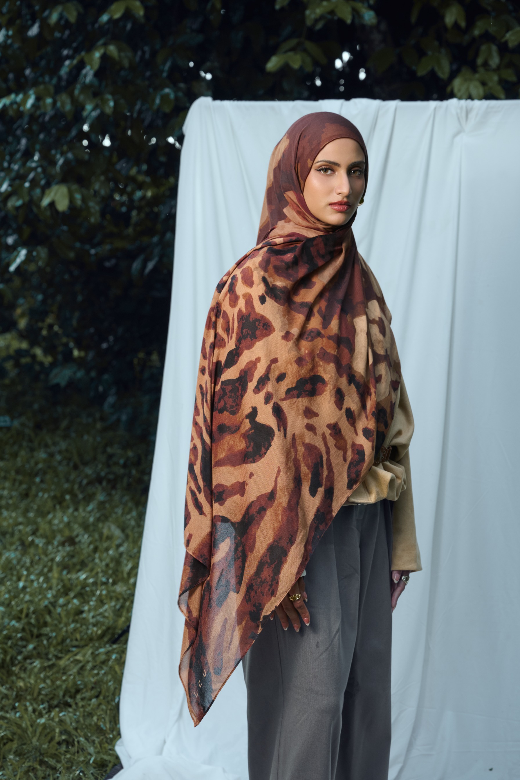 Animal Scarf Leopard | Pashmina Printed Modals