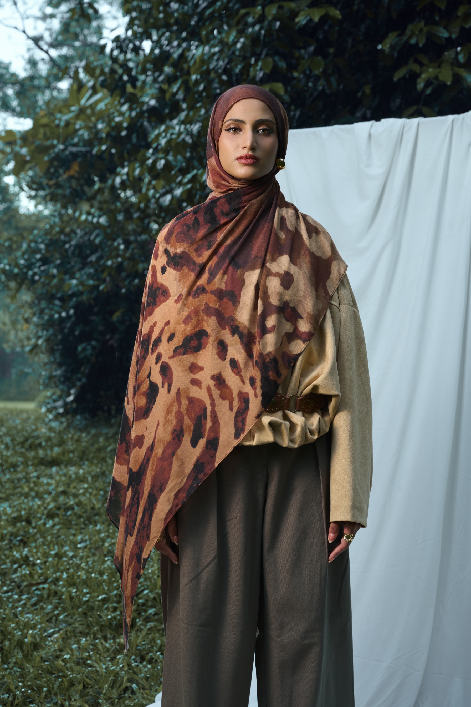 Animal Scarf Leopard | Pashmina Printed Modals