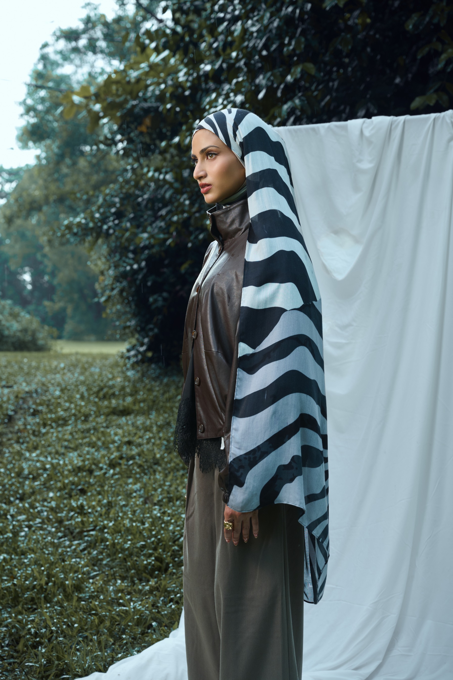 Animal Scarf Zebra Waves | Pashmina Printed Modals