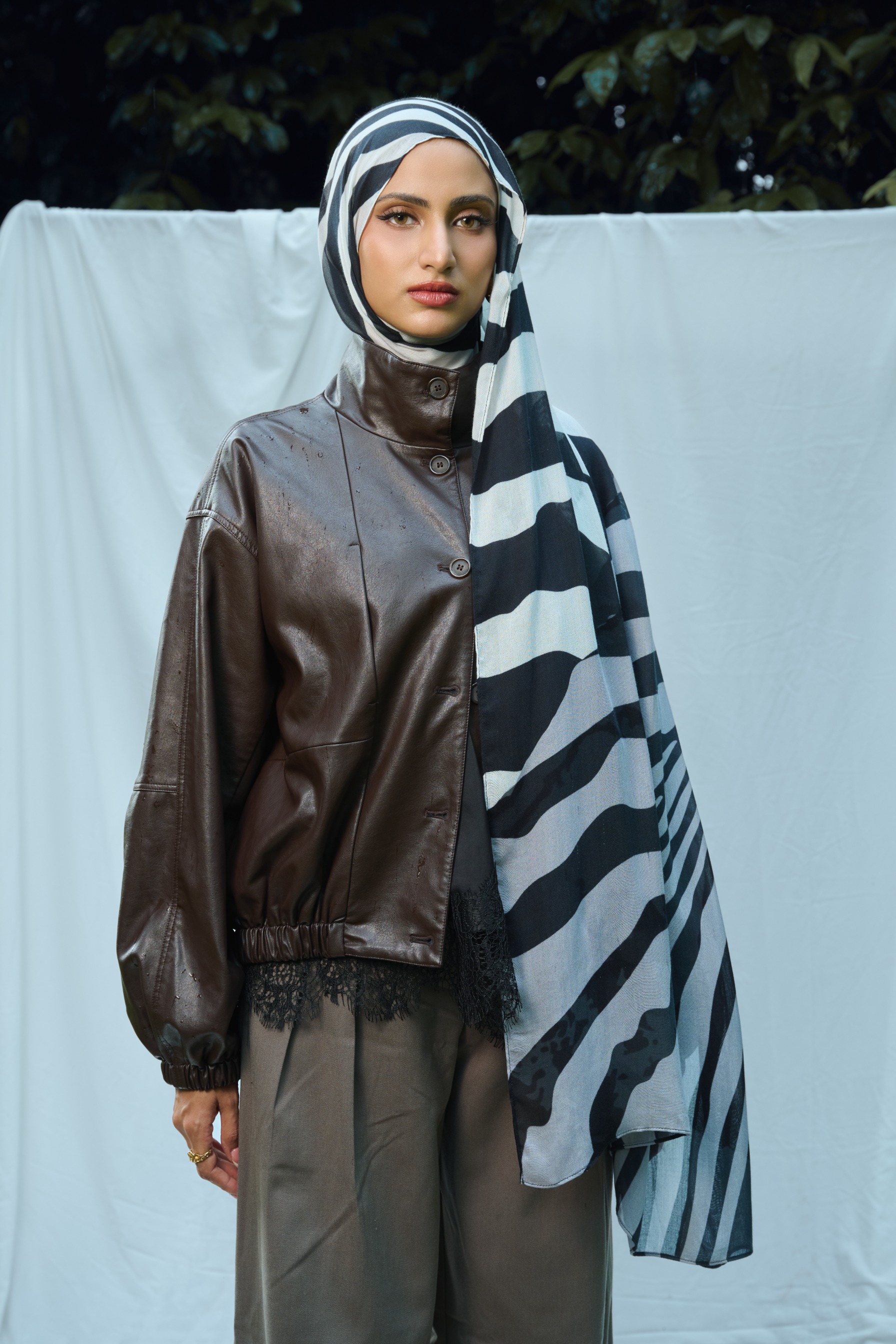 Animal Scarf Zebra Waves | Pashmina Printed Modals