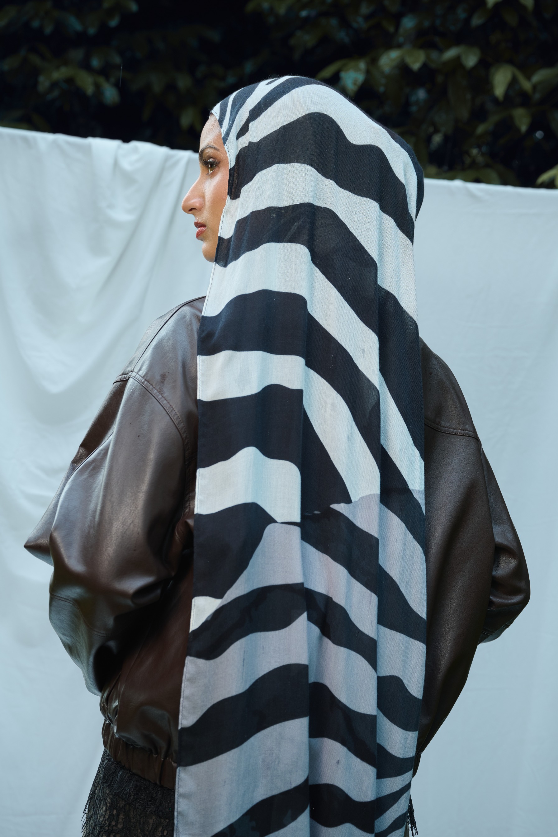Animal Scarf Zebra Waves | Pashmina Printed Modals