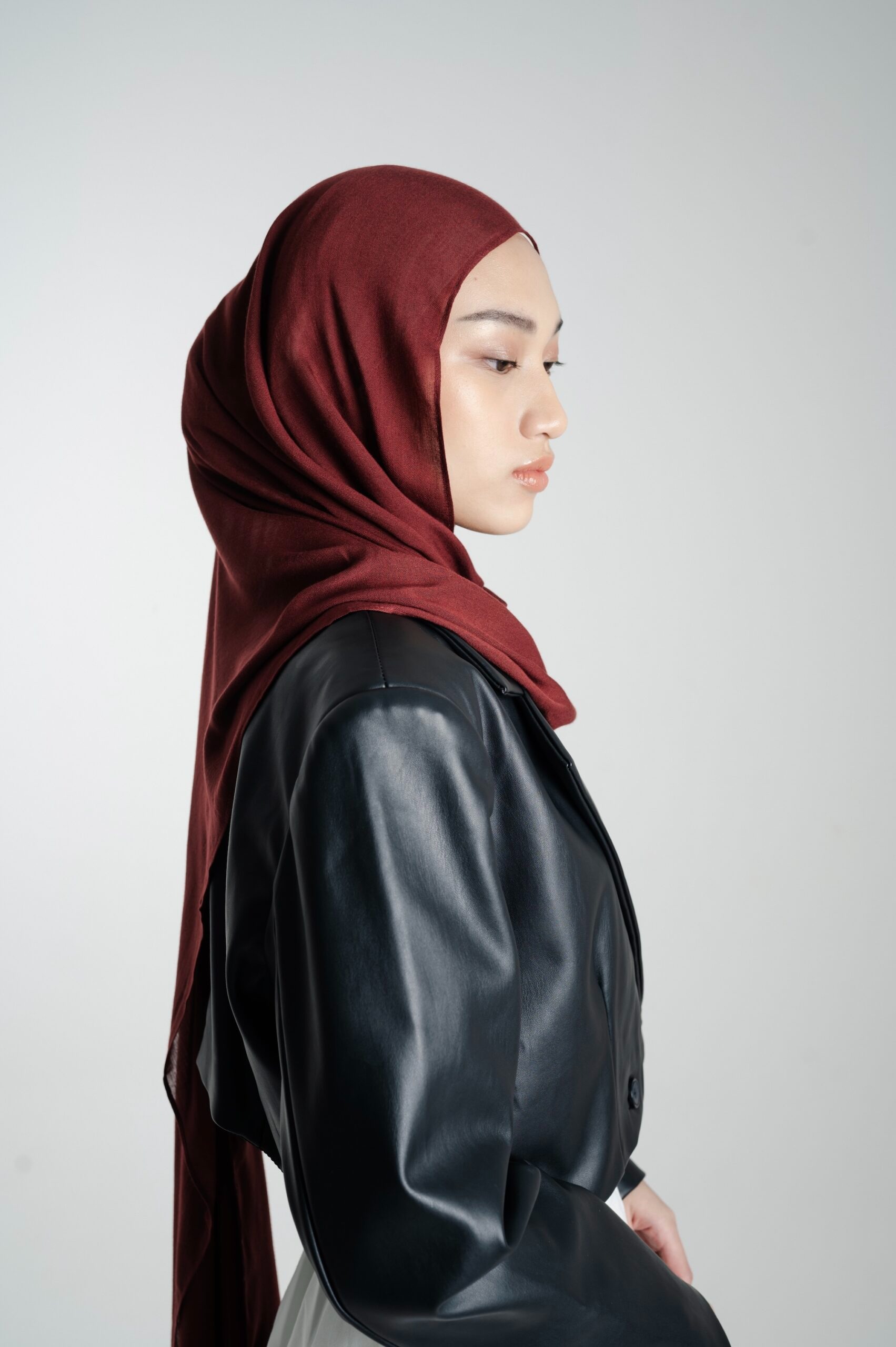 Sana Ruby Red | Pashmina Delicate Rayon