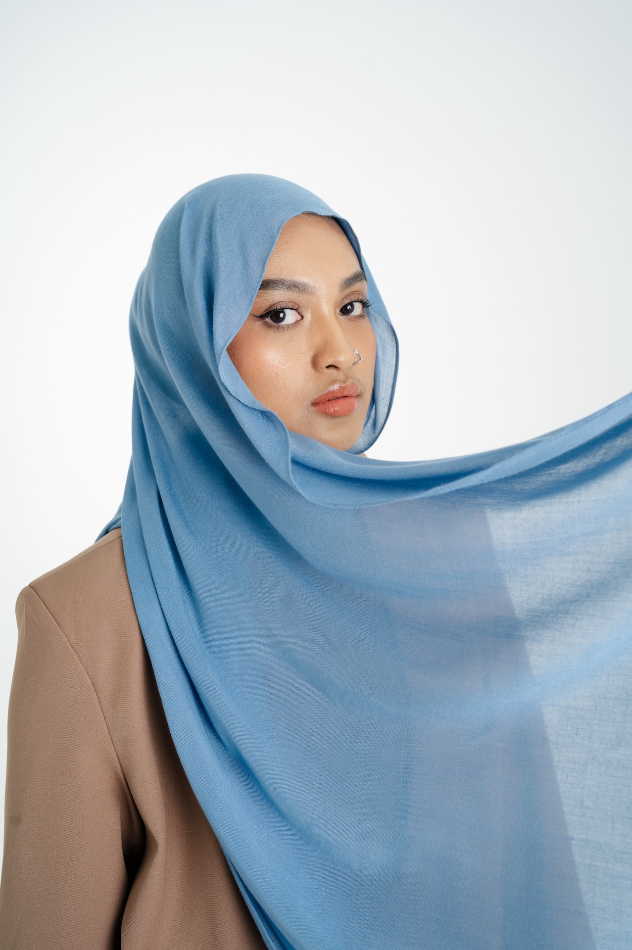 Sana Sky Blue | Pashmina Delicate Rayon