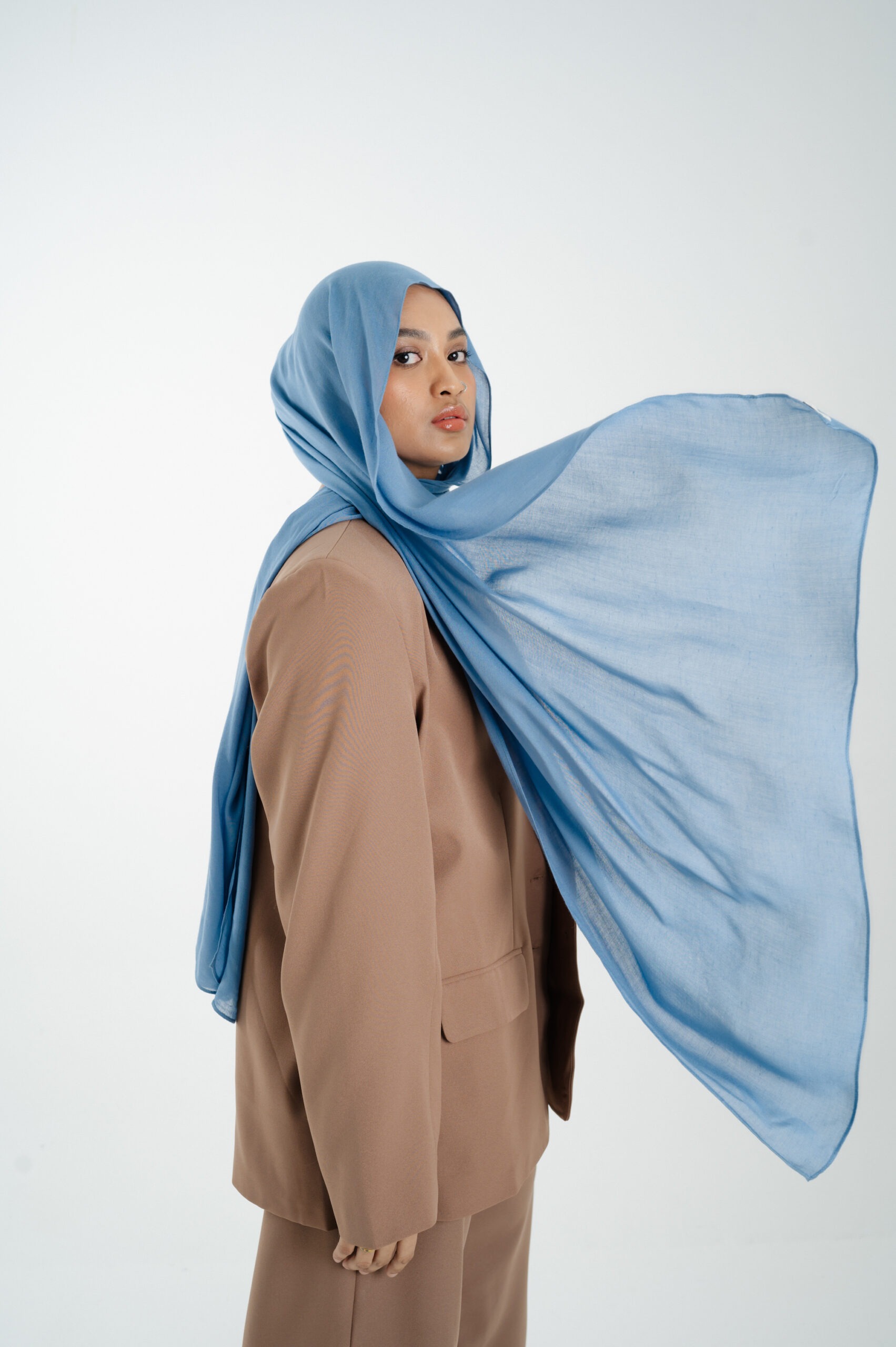 Sana Sky Blue | Pashmina Delicate Rayon