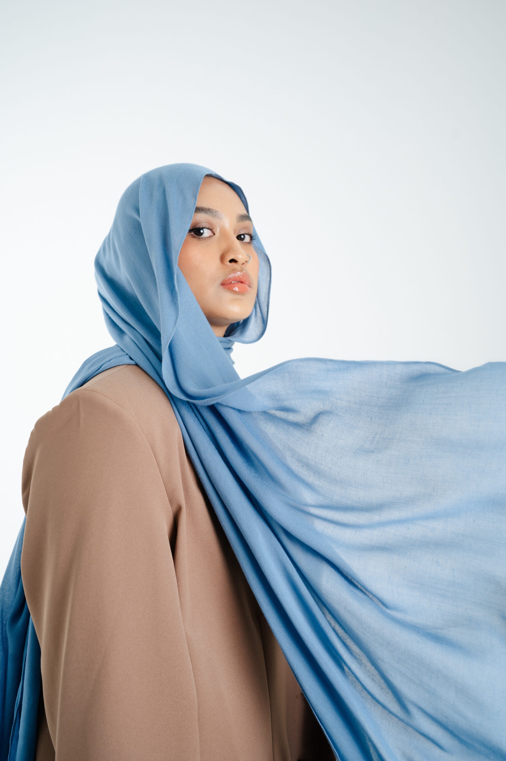 Sana Sky Blue | Pashmina Delicate Rayon