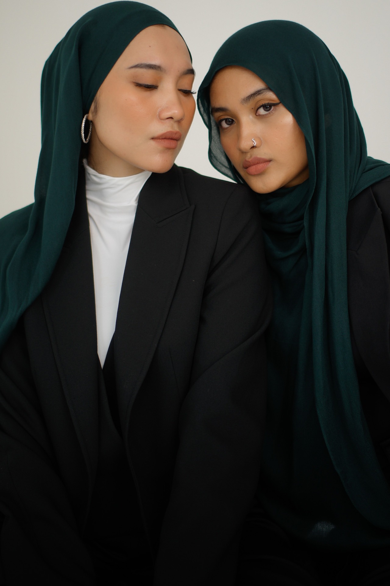 Sana Emerald Green | Pashmina Delicate Rayon