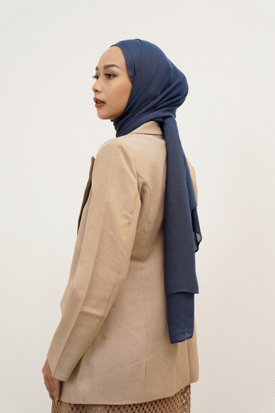 Sana Ocean Blue | Pashmina Delicate Rayon