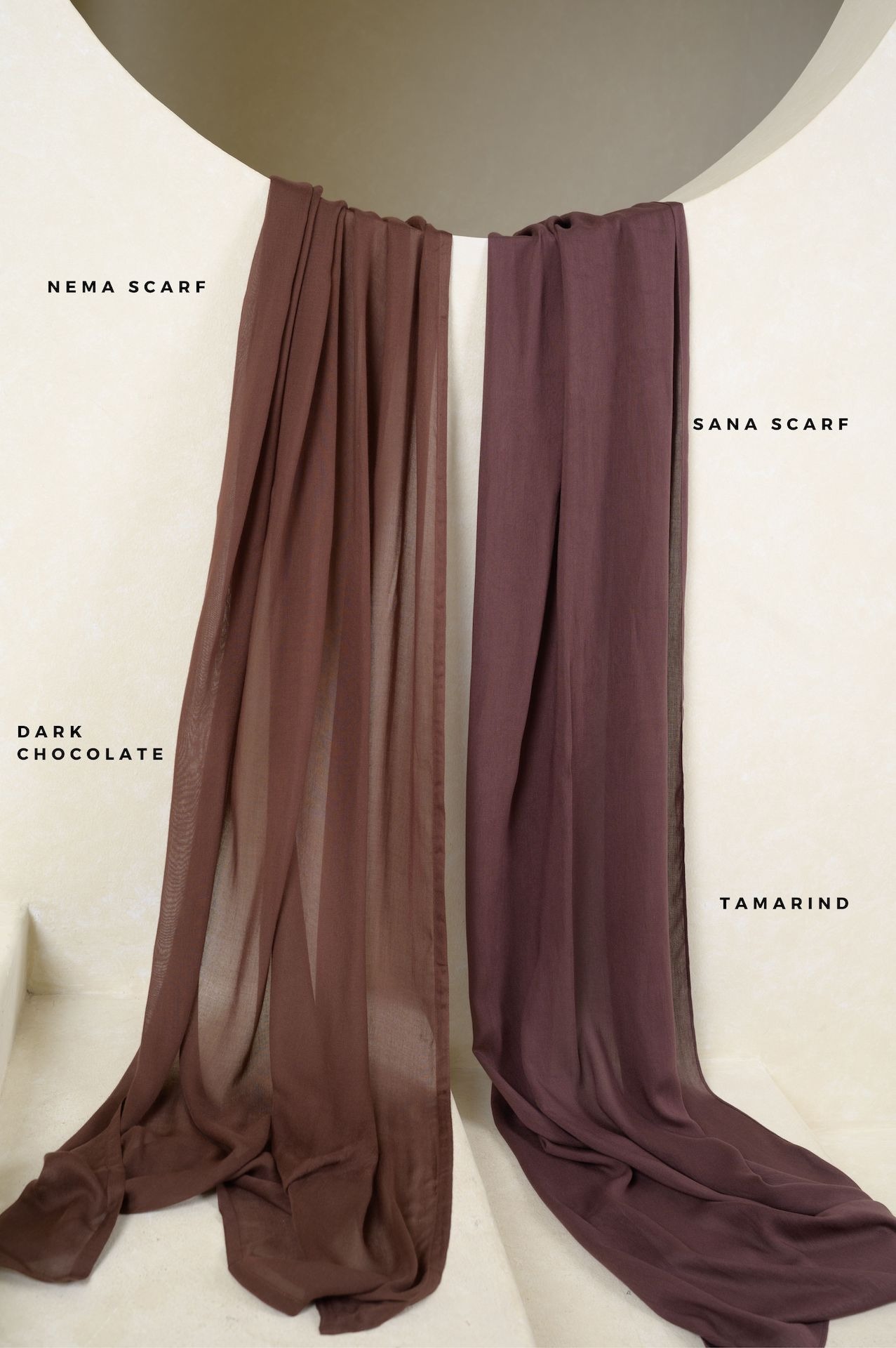 Nema Dark Chocolate | Pashmina Viscose