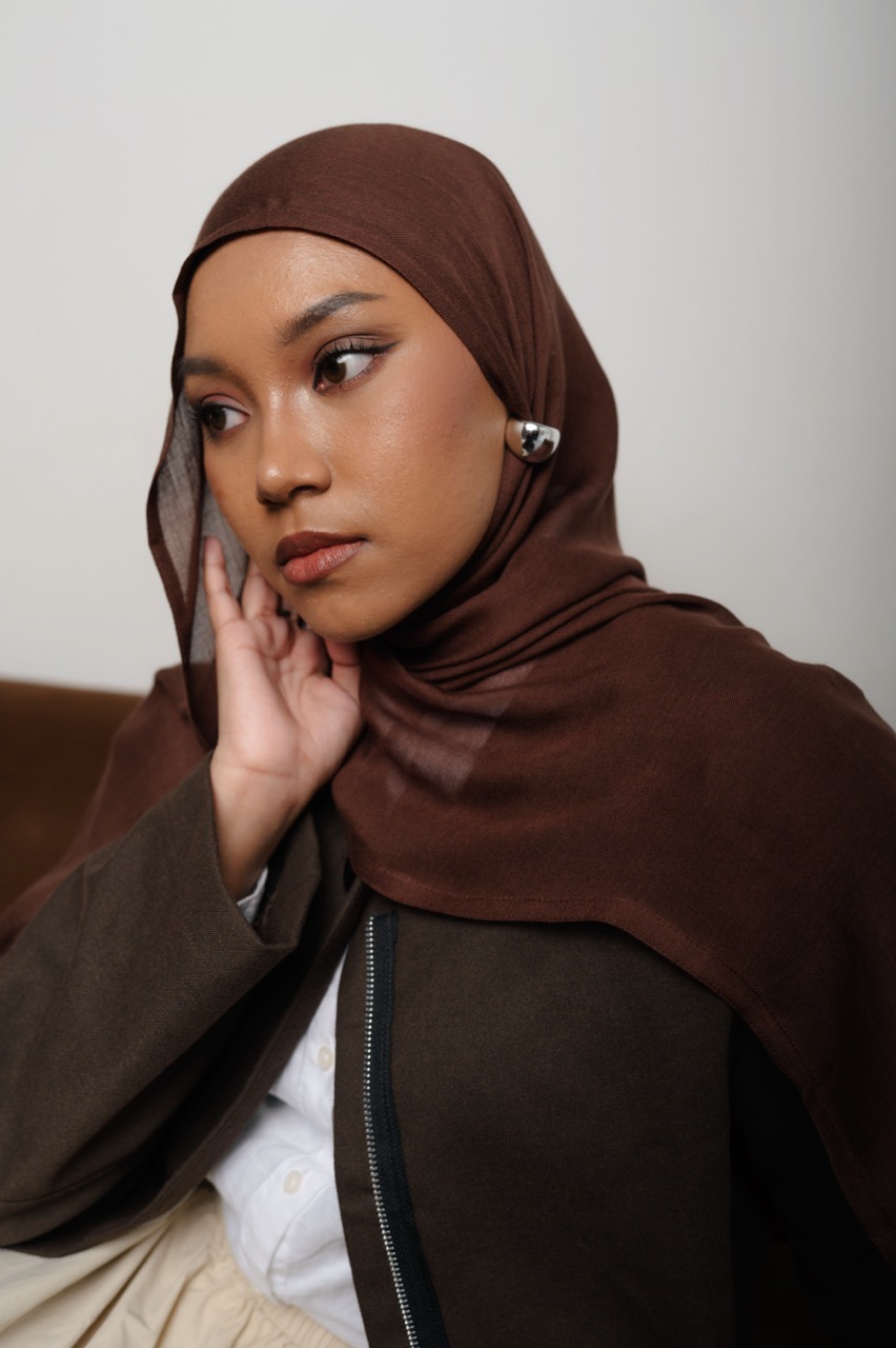 Nema Dark Chocolate | Pashmina Viscose