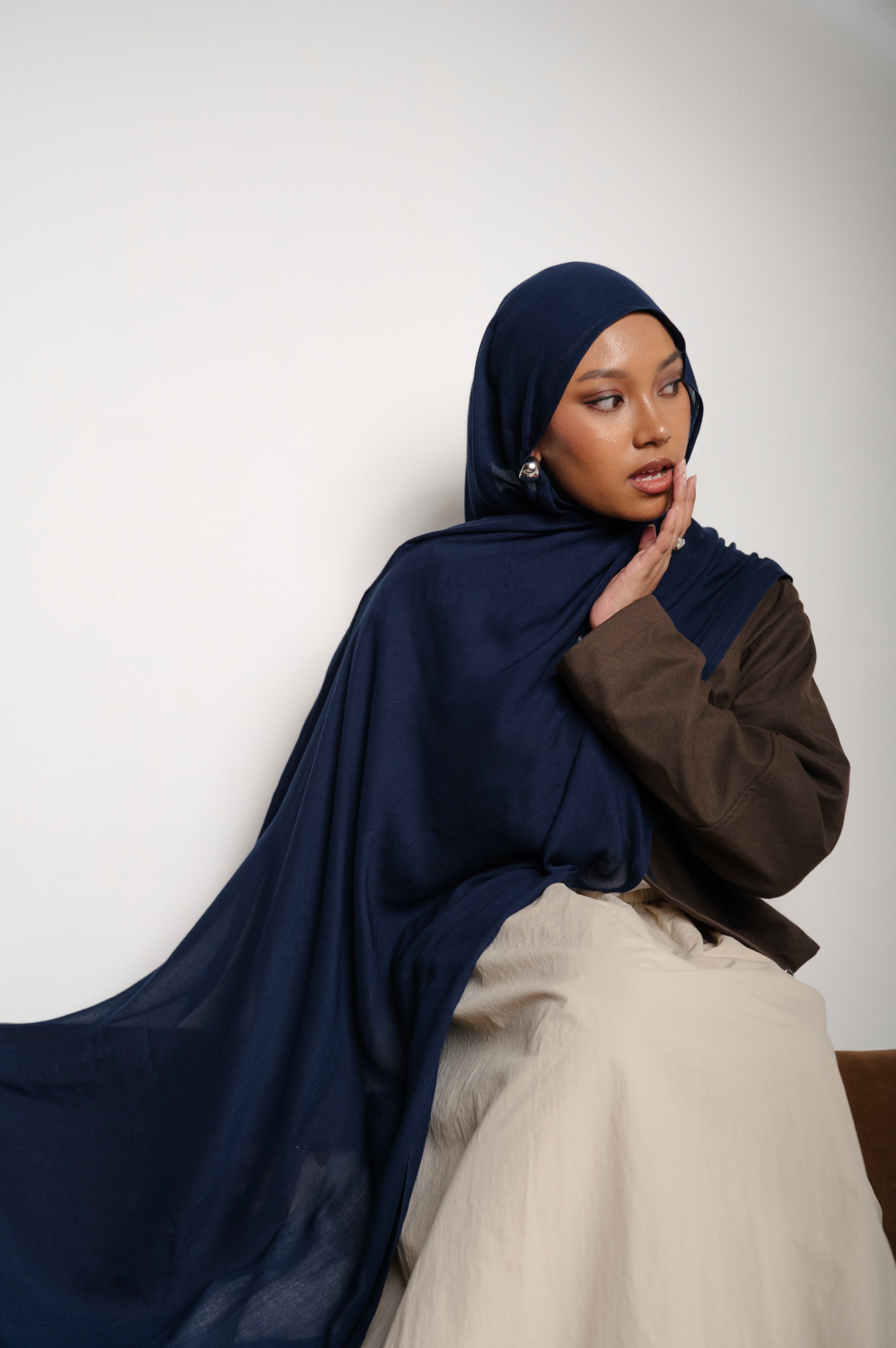 Nema Midnight Blue | Pashmina Viscose