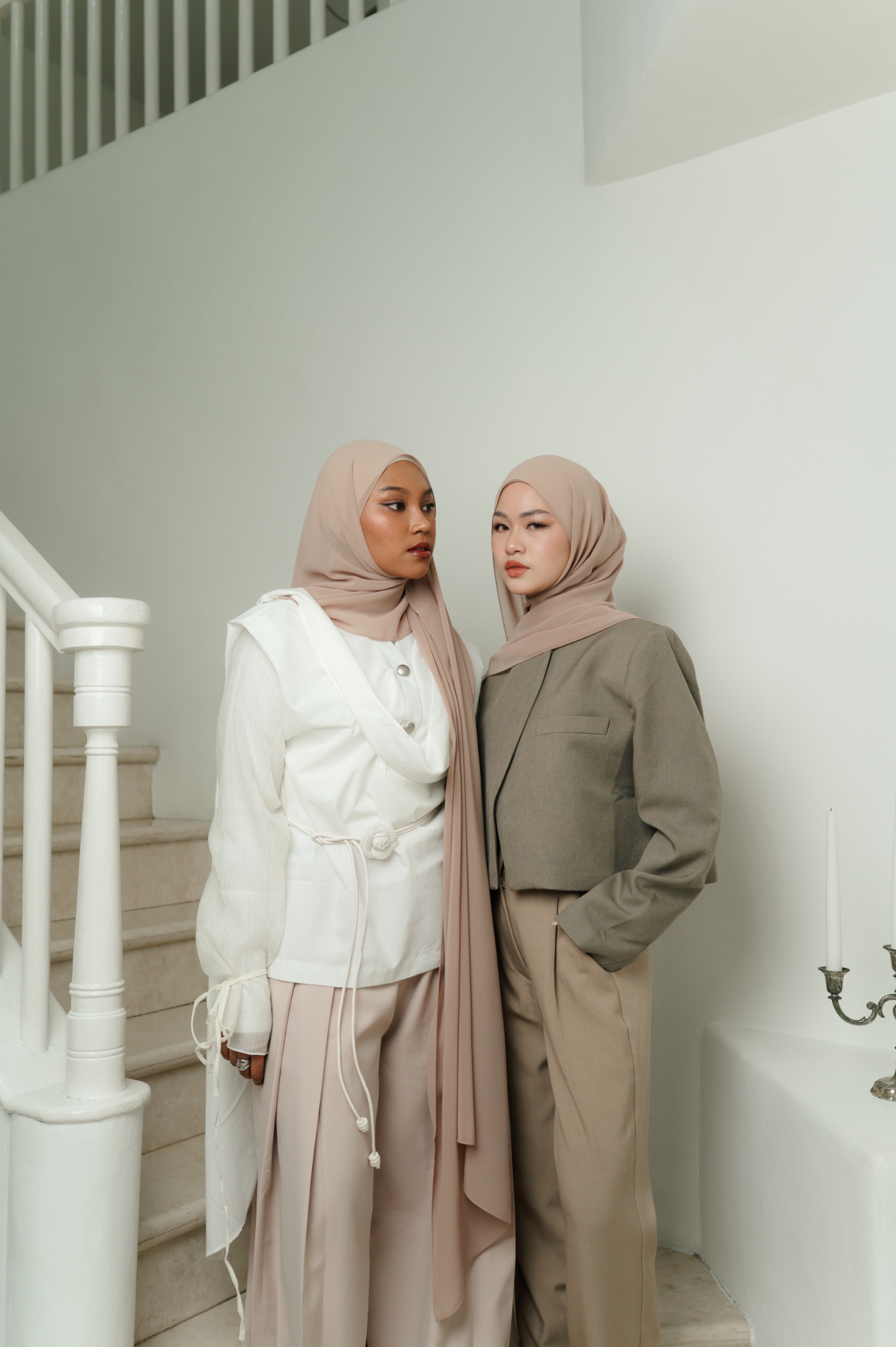 Fona Scarf Milk Tea | Pashmina Premium Light Chiffon