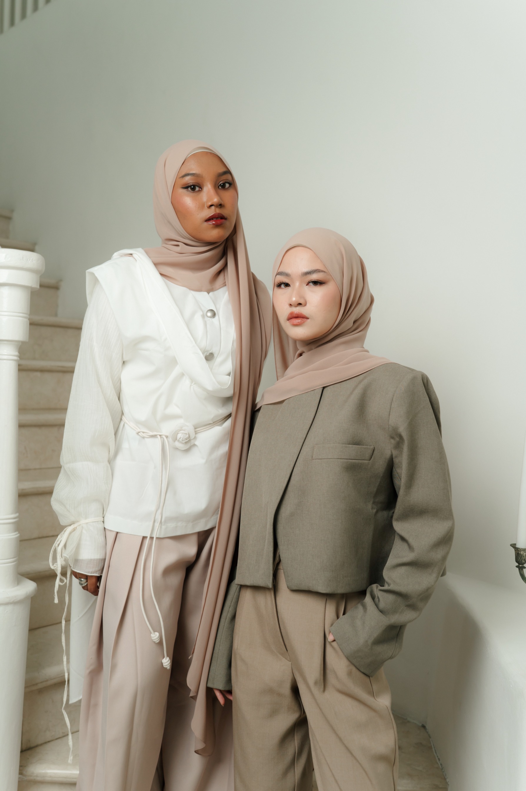 Fona Scarf Milk Tea | Pashmina Premium Light Chiffon