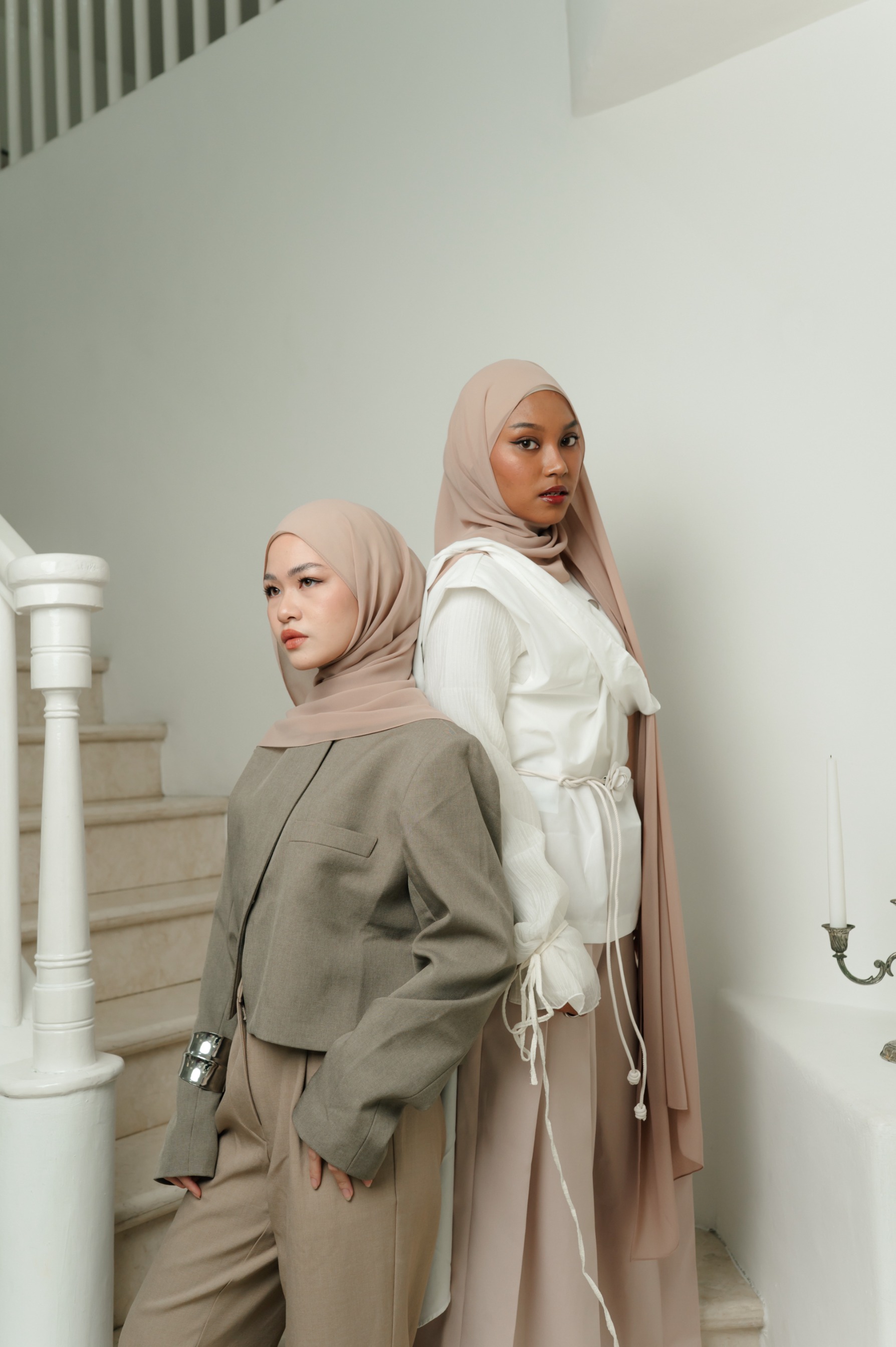 Fona Scarf Milk Tea | Pashmina Premium Light Chiffon