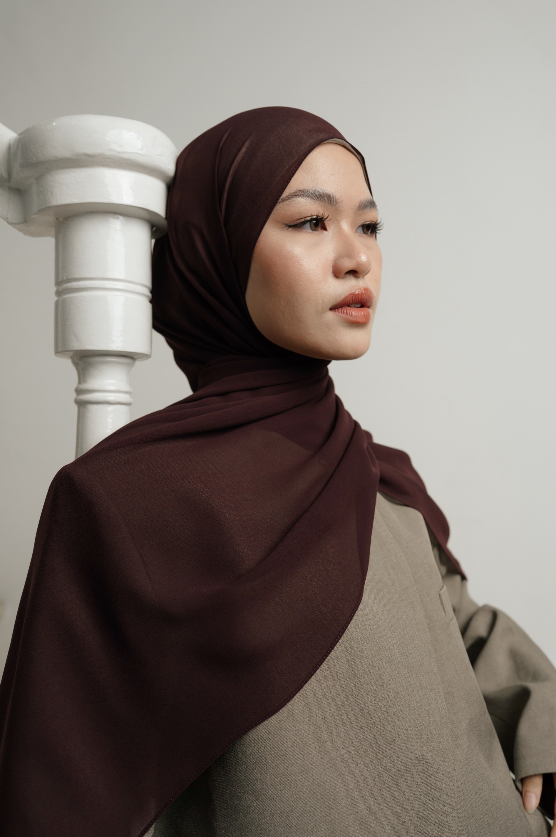 Fona Scarf Raspberry | Pashmina Premium Light Chiffon