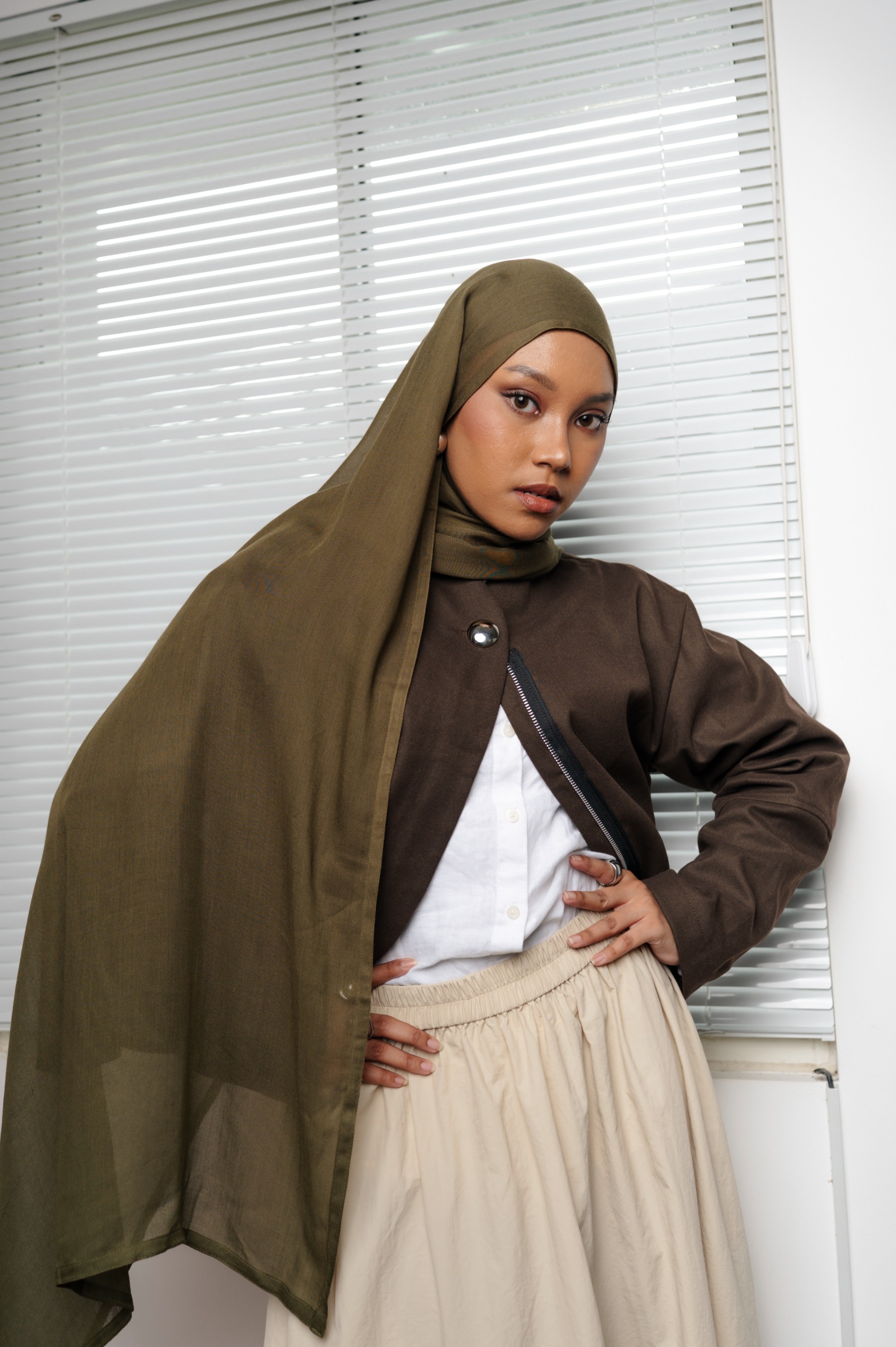 Nema Olive Green | Pashmina Viscose