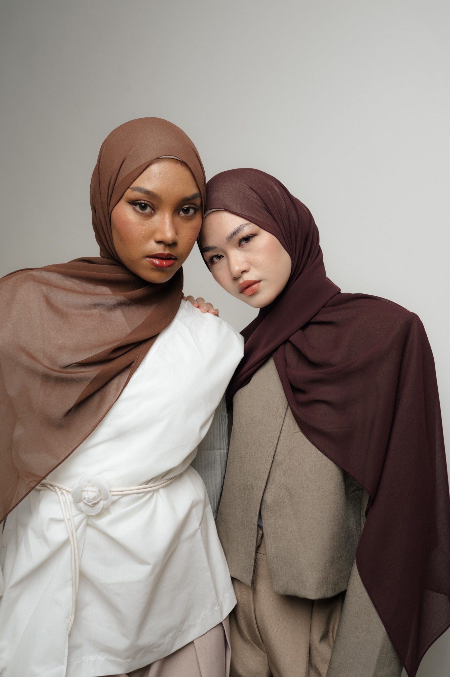 Fona Scarf Raspberry | Pashmina Premium Light Chiffon