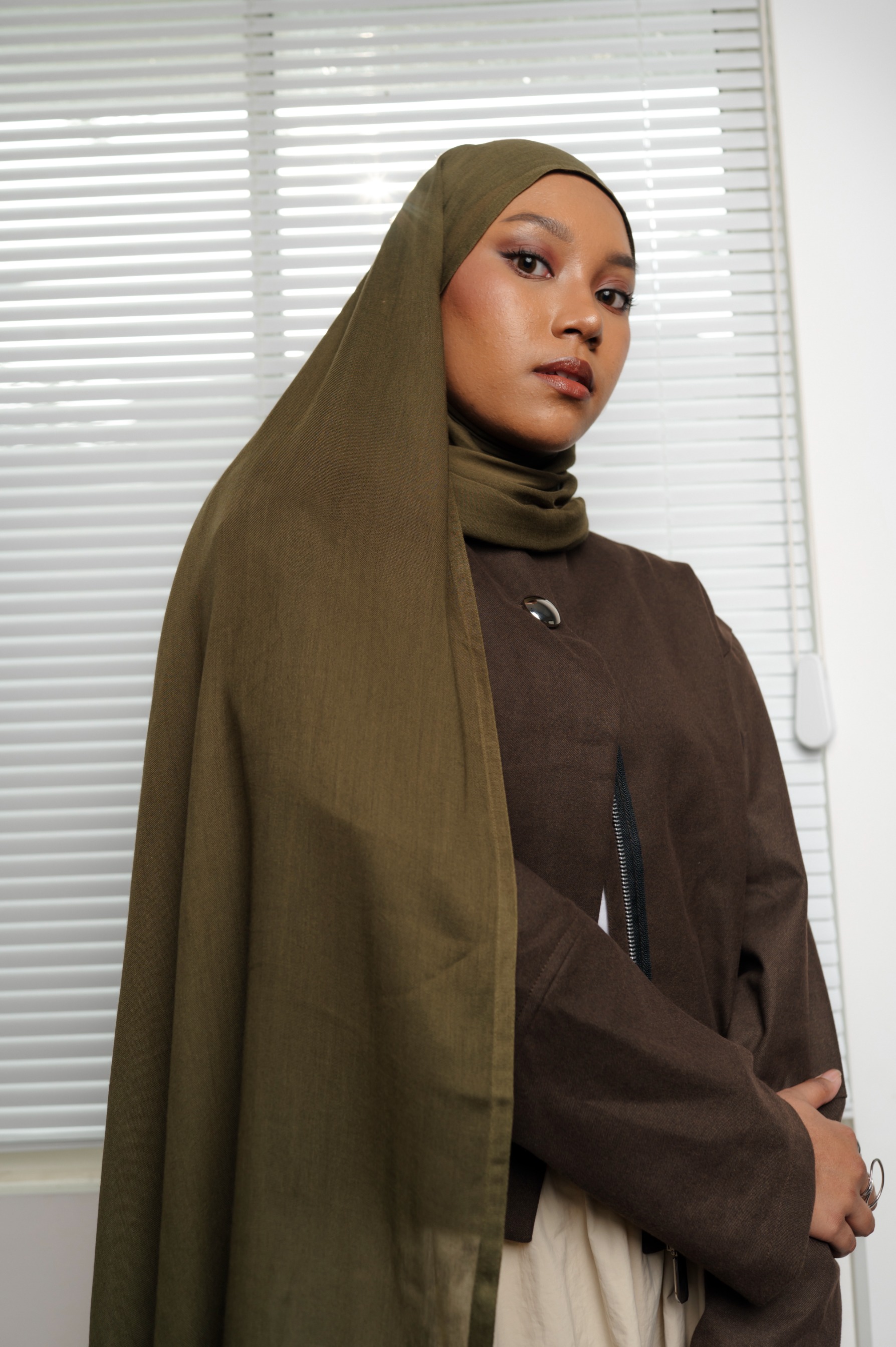 Nema Olive Green | Pashmina Viscose
