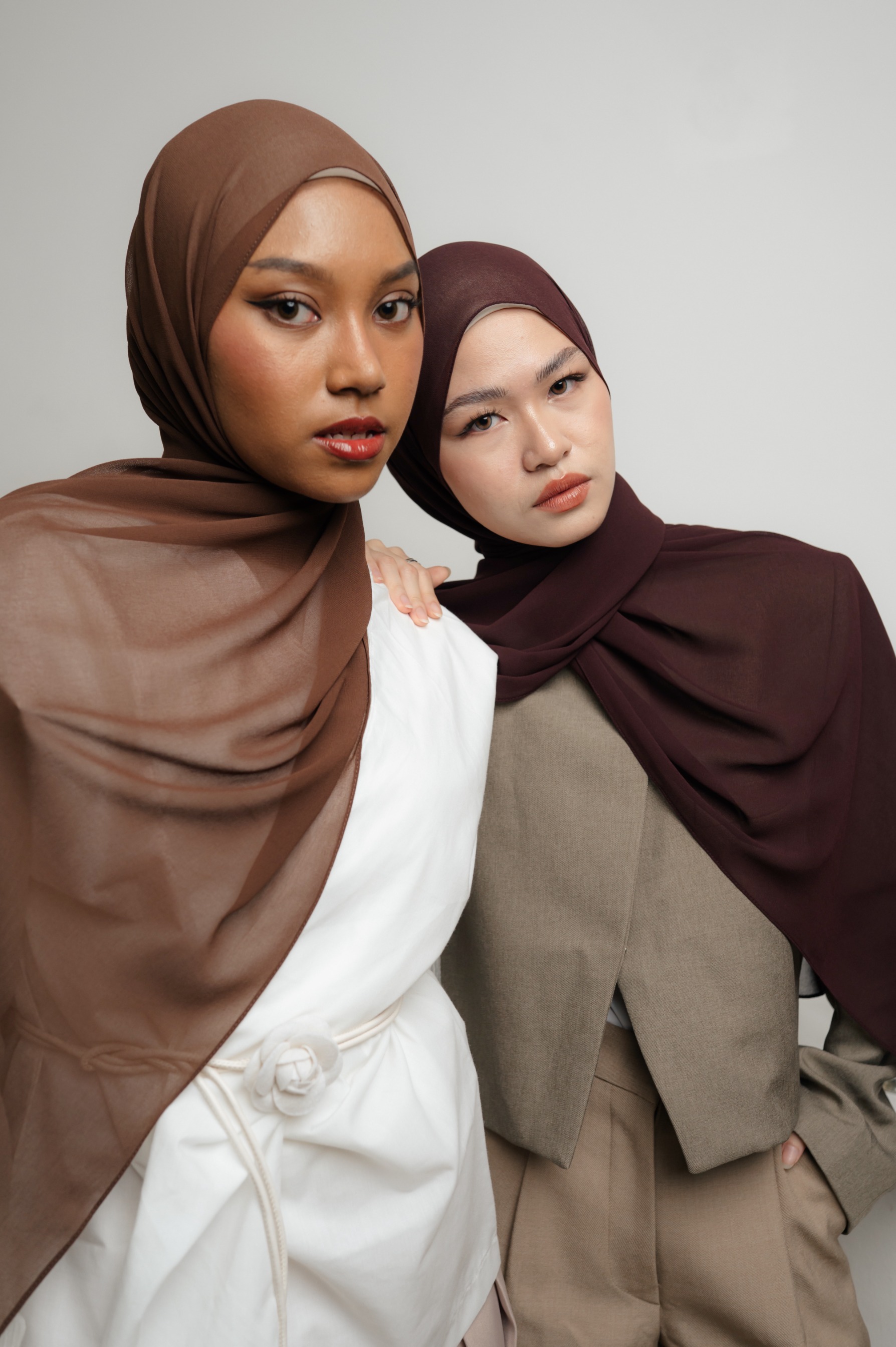 Fona Scarf Raspberry | Pashmina Premium Light Chiffon