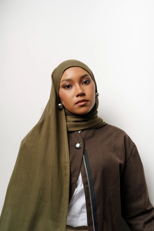 Image of Nema Olive Green  | Pashmina Viscose