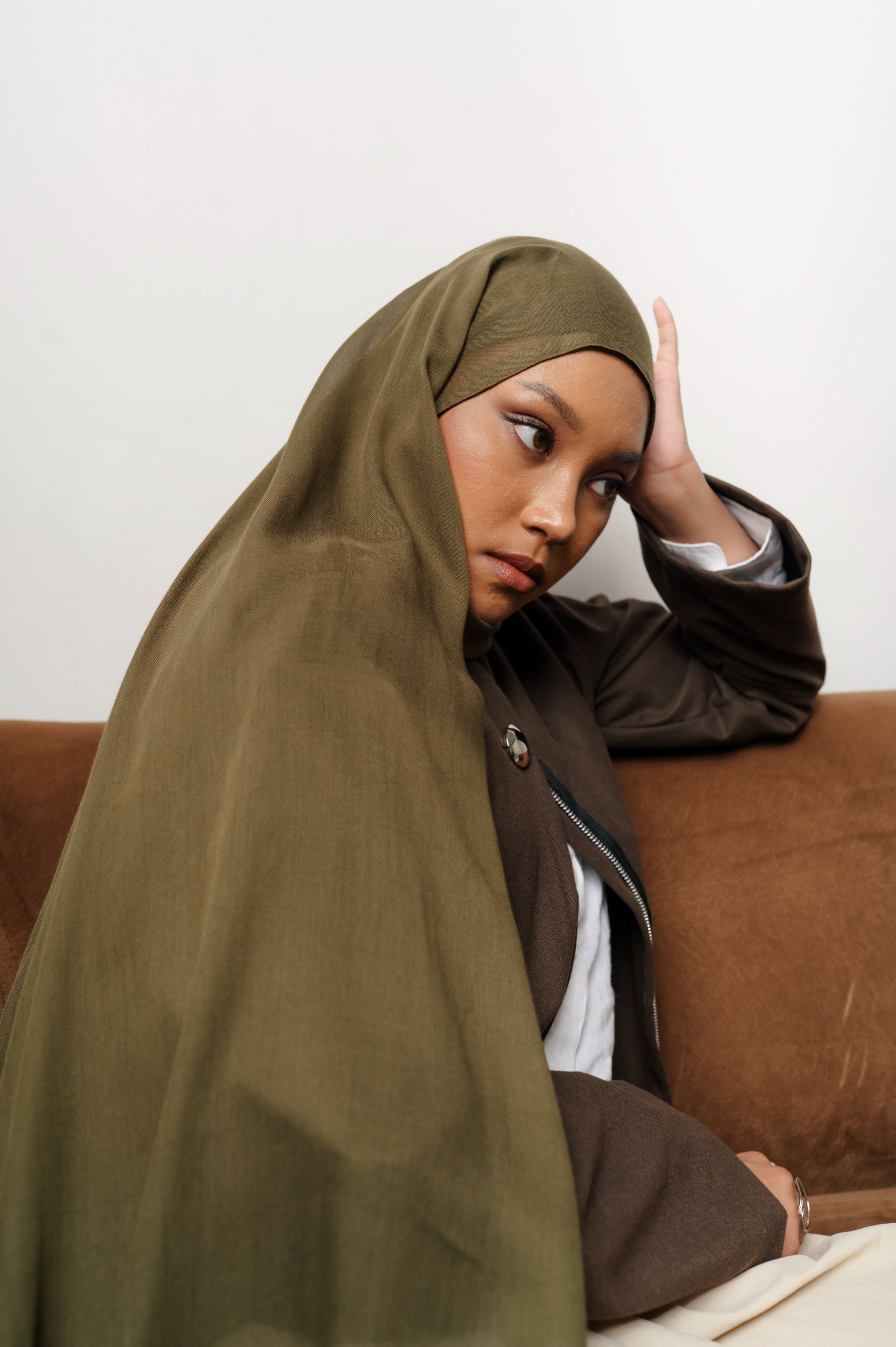 Nema Olive Green | Pashmina Viscose