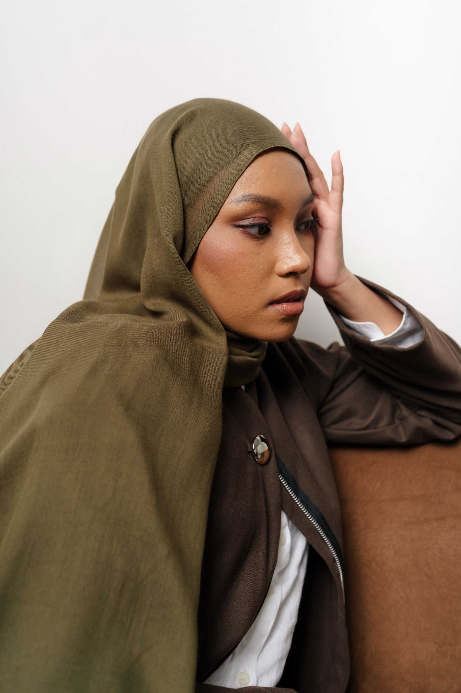 Nema Olive Green | Pashmina Viscose