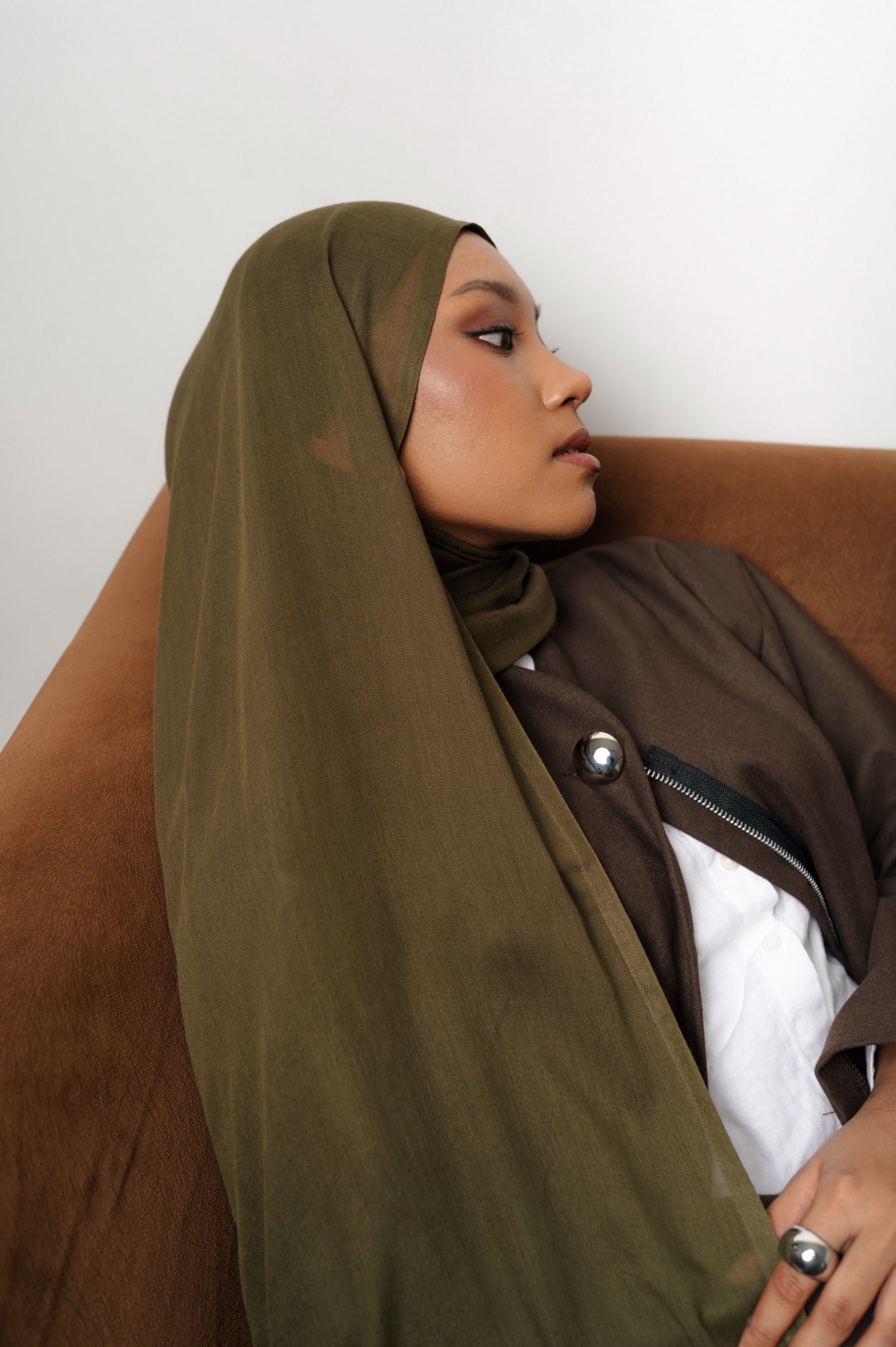 Nema Olive Green | Pashmina Viscose