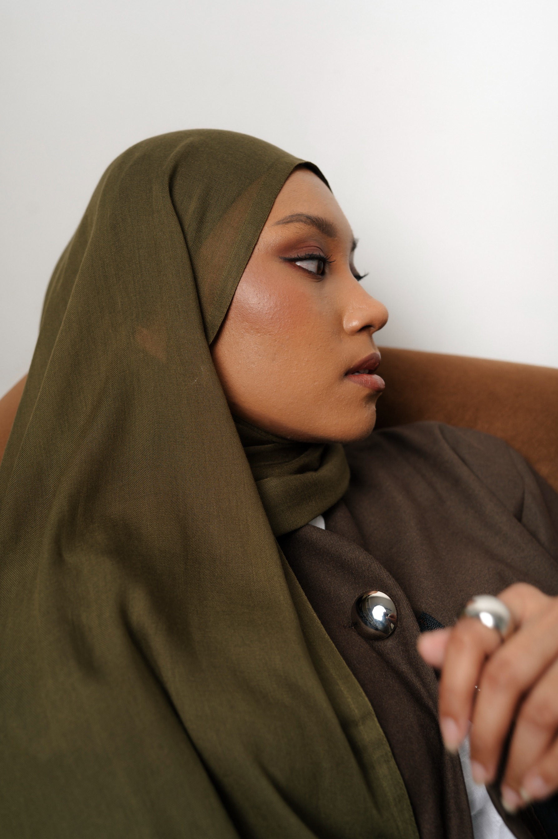 Nema Olive Green | Pashmina Viscose