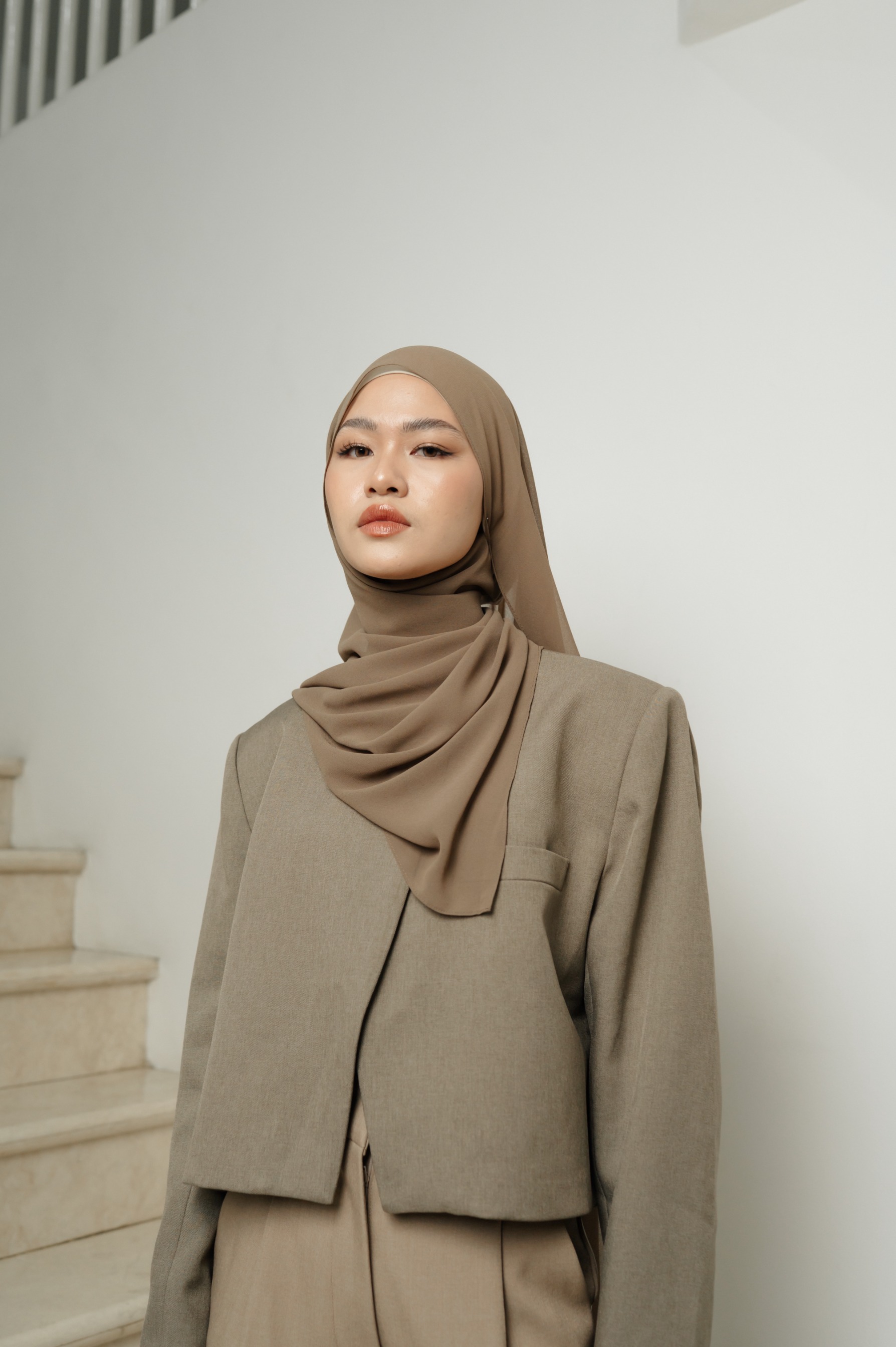 Fona Scarf Espresso | Pashmina Premium Light Chiffon