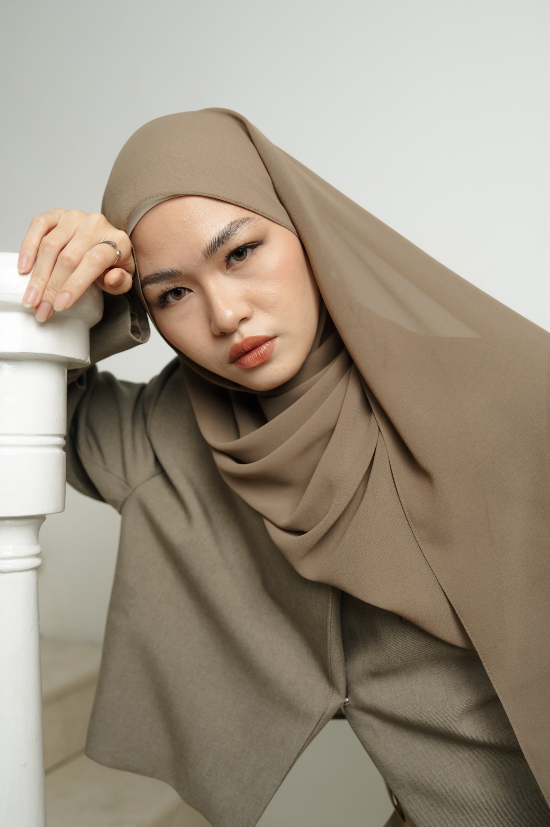 Fona Scarf Espresso | Pashmina Premium Light Chiffon