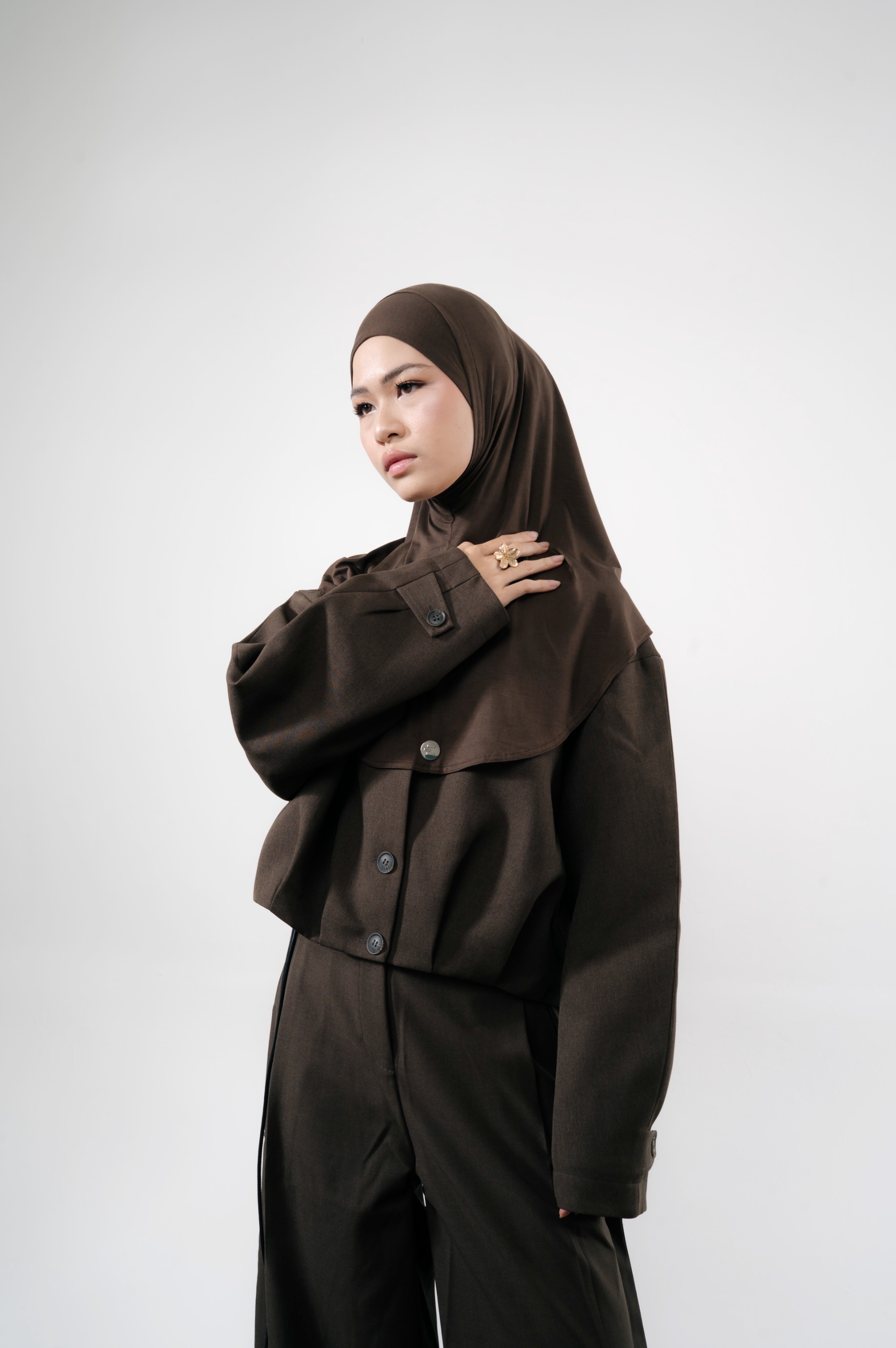 Lira Instant Tie Espresso | TENCEL™️ Hijab