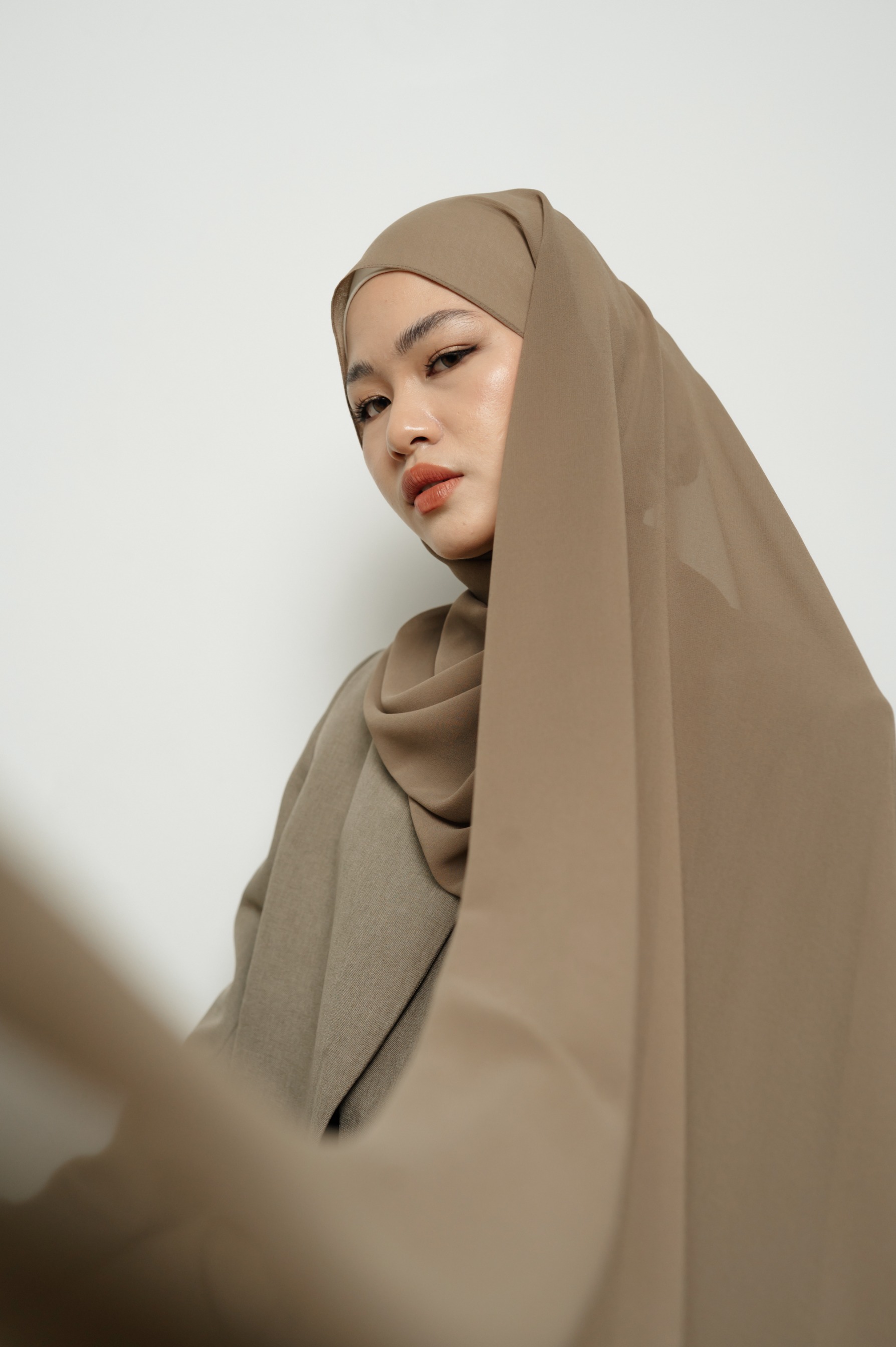 Fona Scarf Espresso | Pashmina Premium Light Chiffon