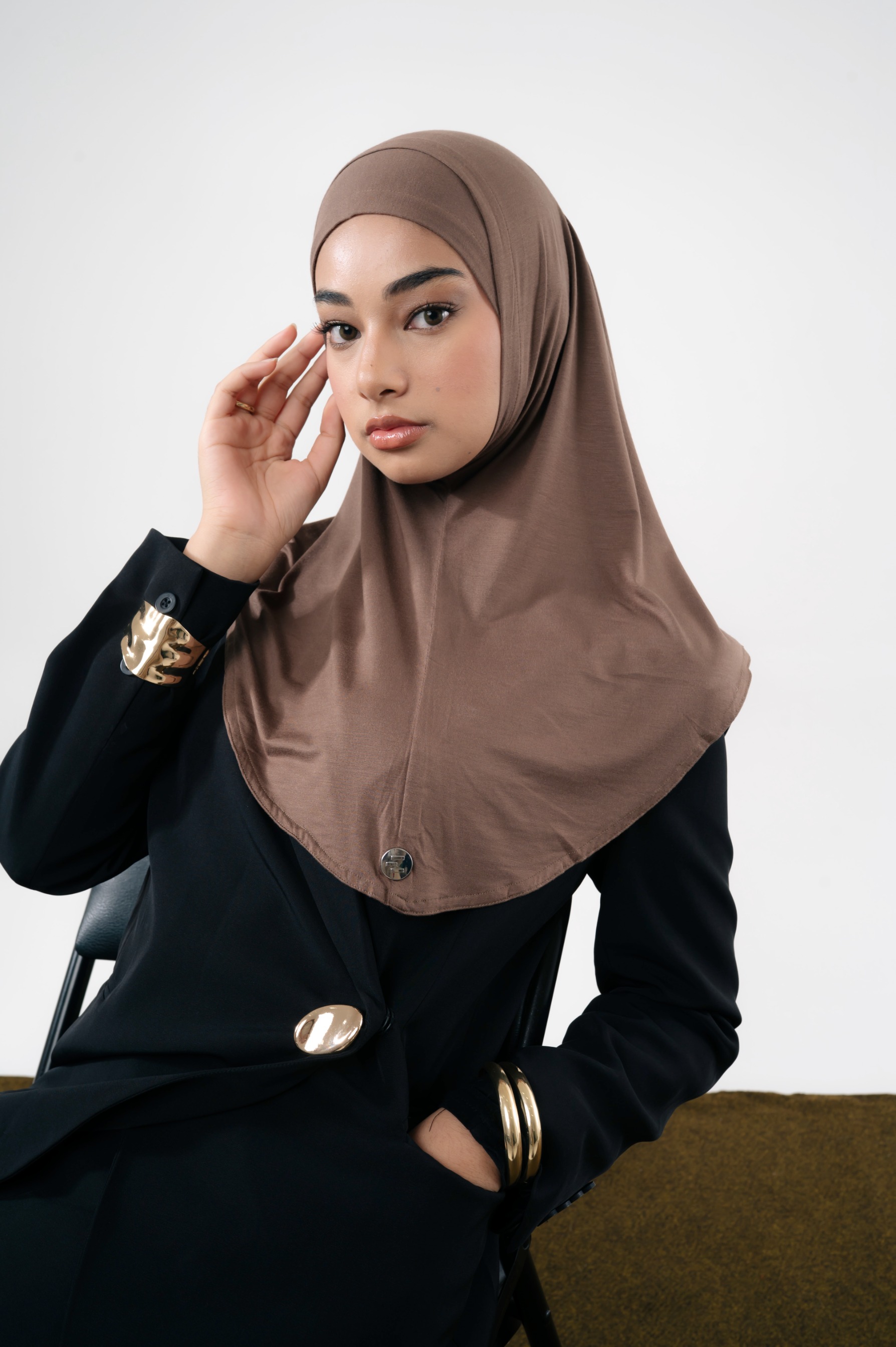 Lira Instant Tie Cappuccino | TENCEL™️ Hijab