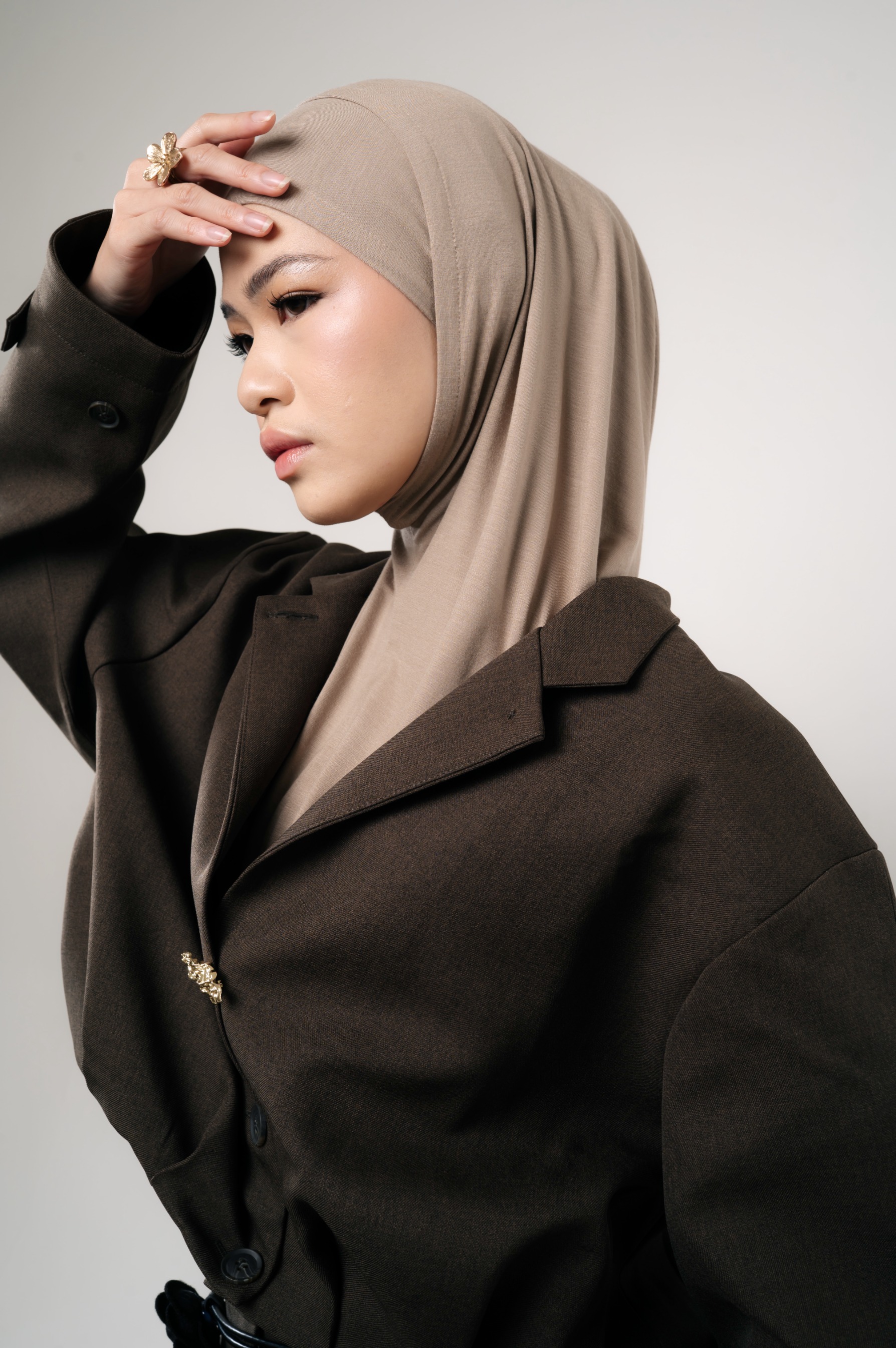 Lira Instant Tie Latte | TENCEL™️ Hijab