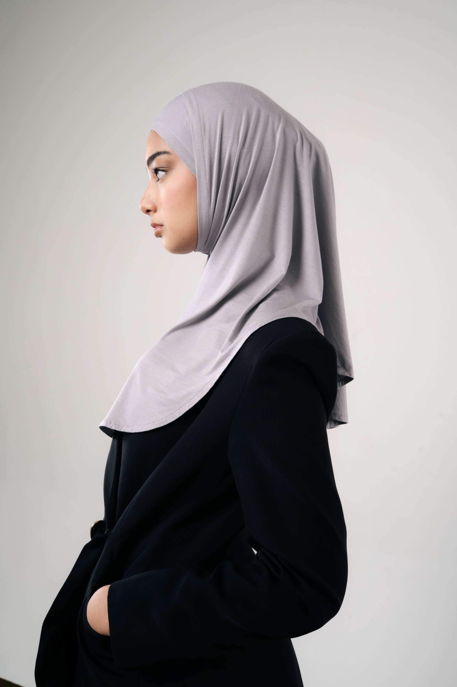 Lira Instant Tie Light Grey | TENCEL™️ Hijab