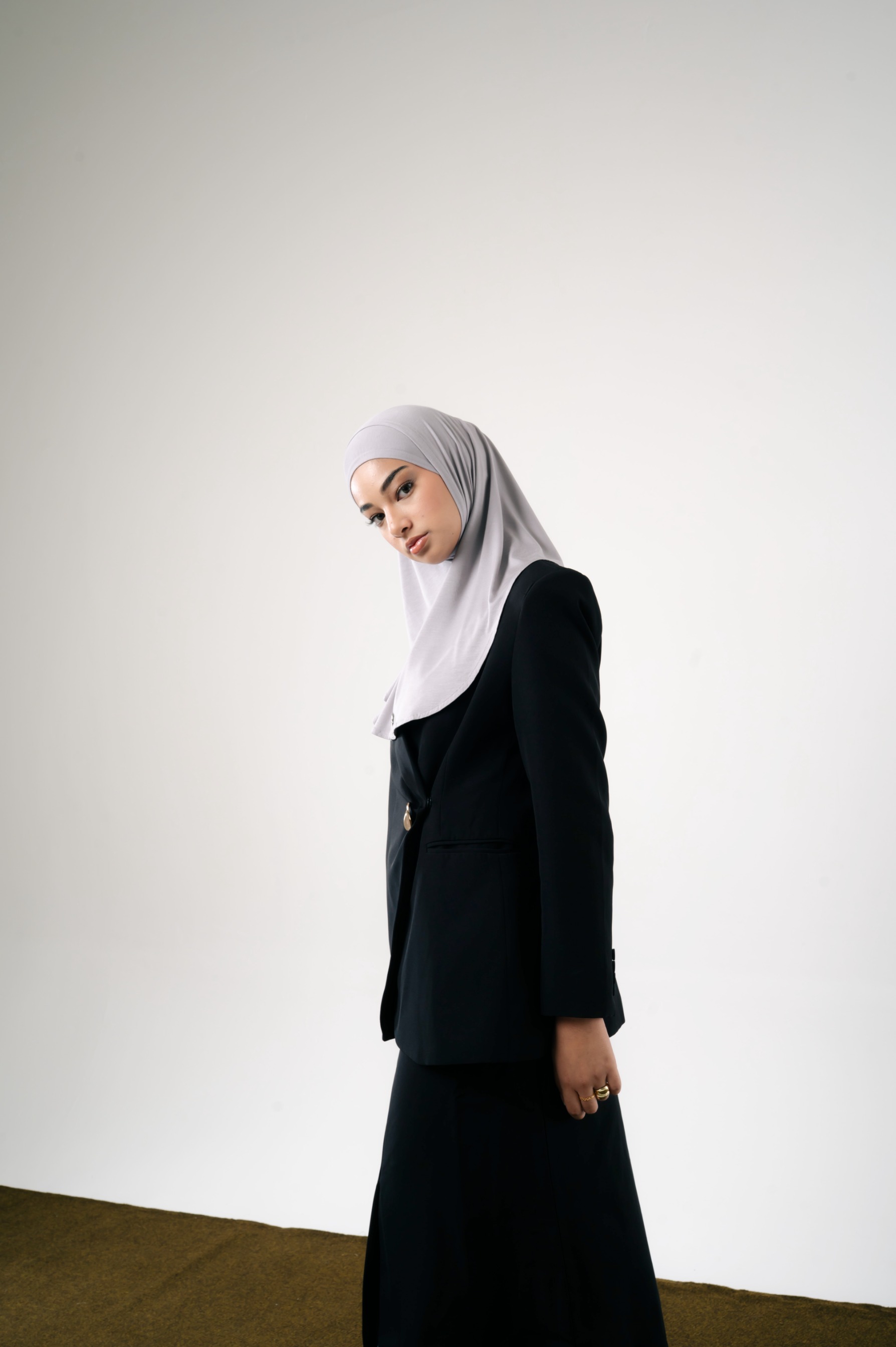 Lira Instant Tie Light Grey | TENCEL™️ Hijab