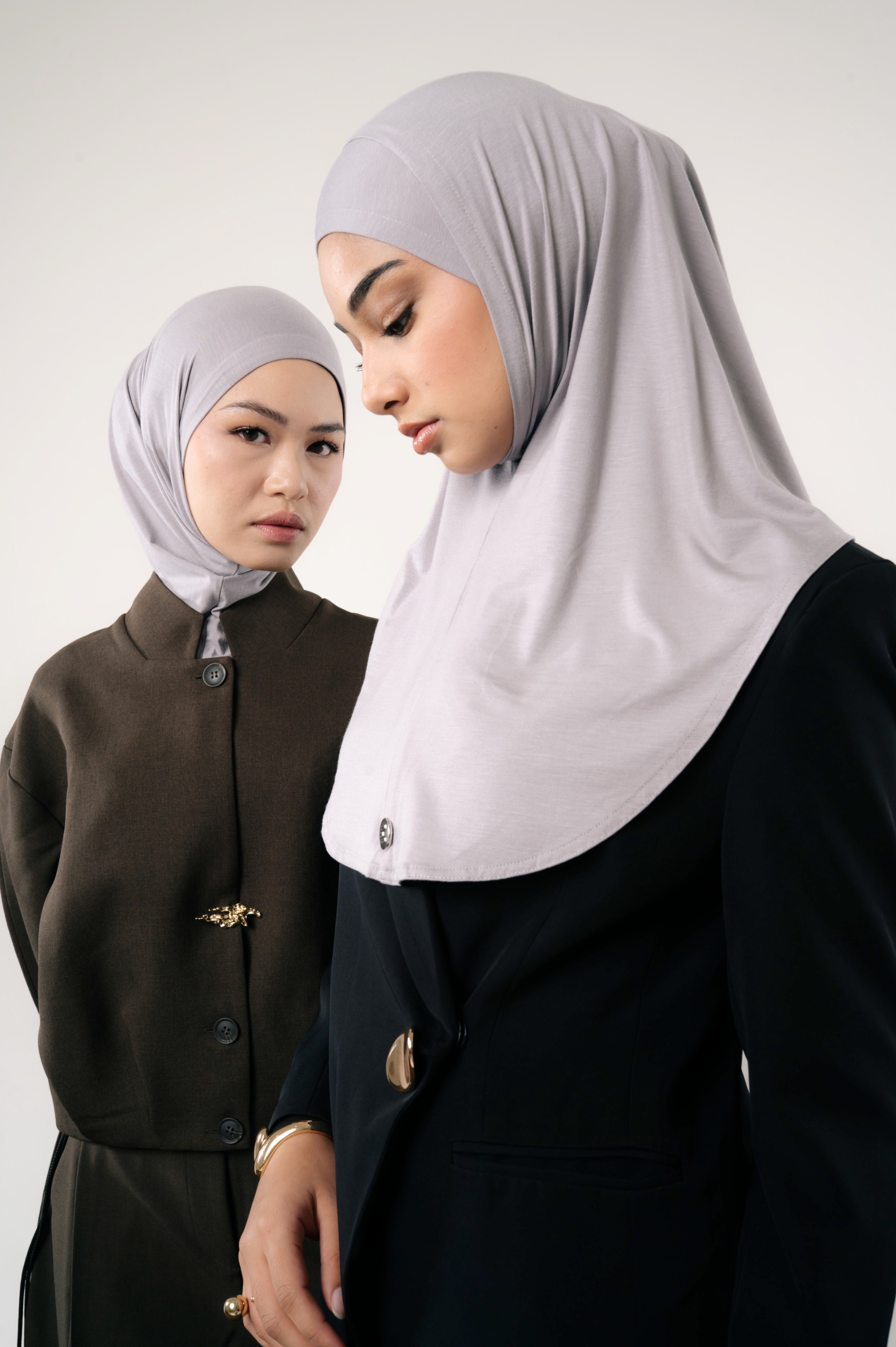 Lira Instant Tie Light Grey | TENCEL™️ Hijab