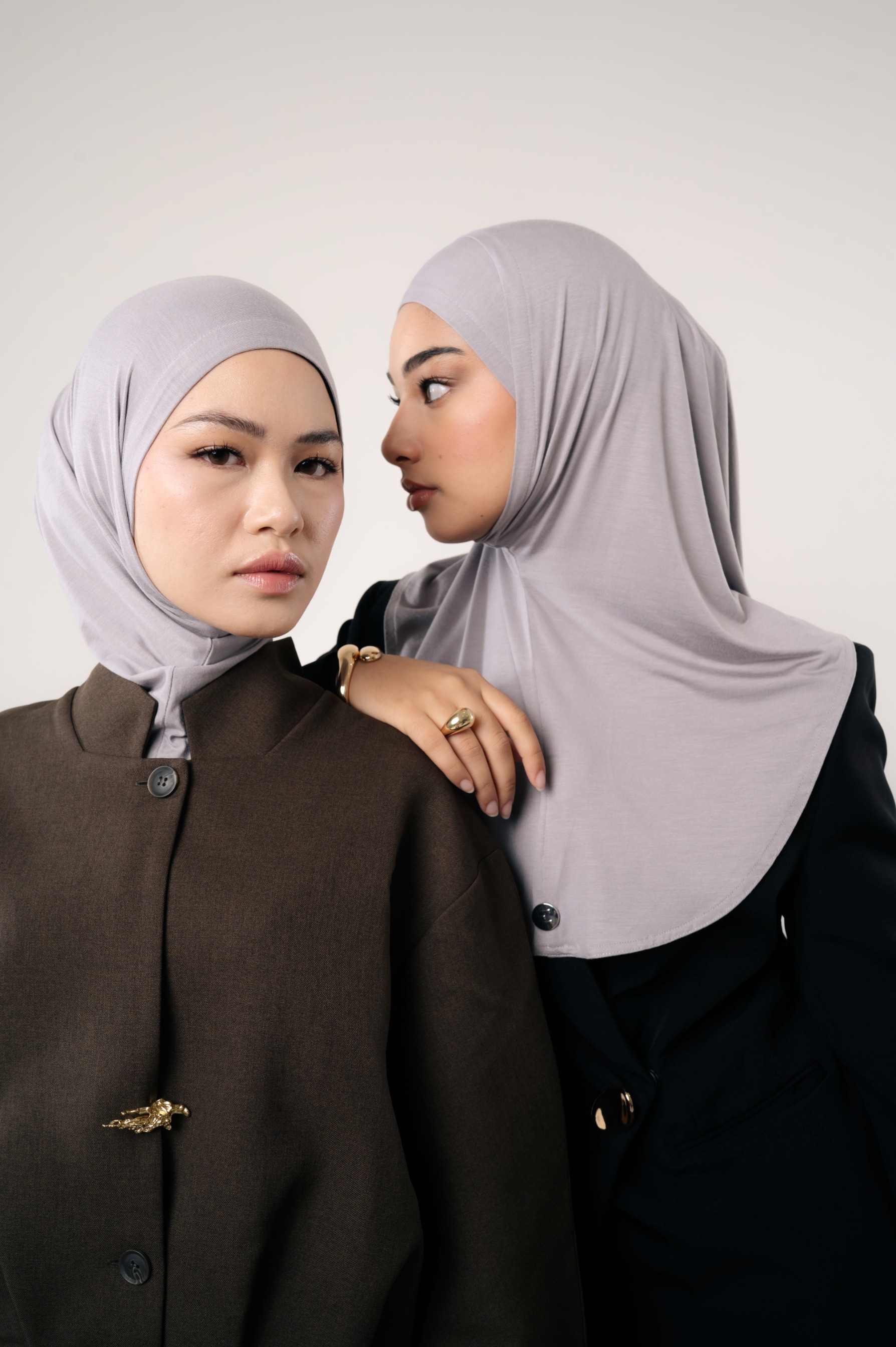 Lira Instant Tie Light Grey | TENCEL™️ Hijab