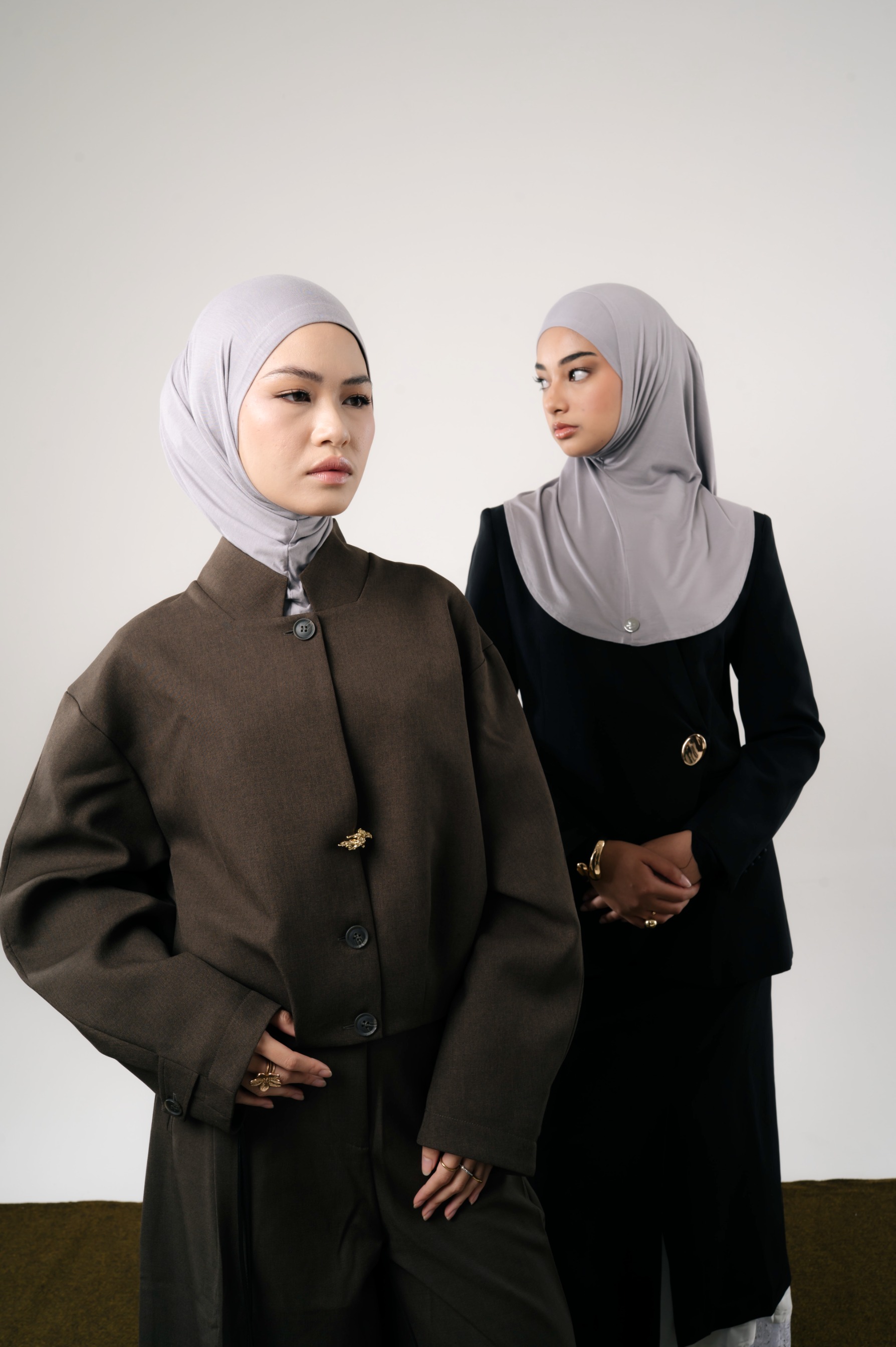 Lira Instant Tie Light Grey | TENCEL™️ Hijab