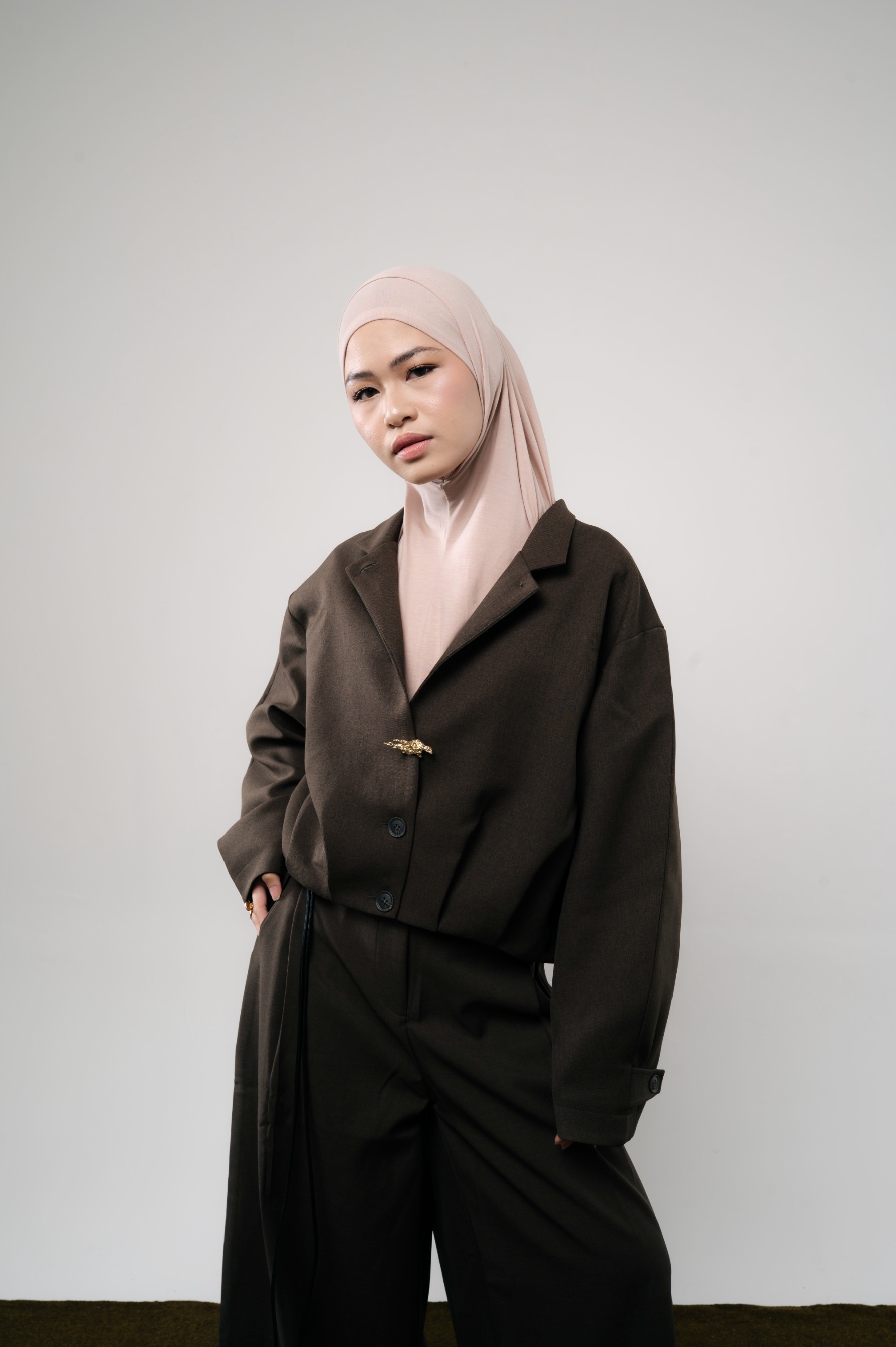 Lira Instant Tie Beige | TENCEL™️ Hijab