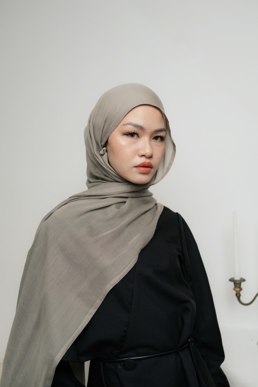 Nema Pale Grey | Pashmina Viscose
