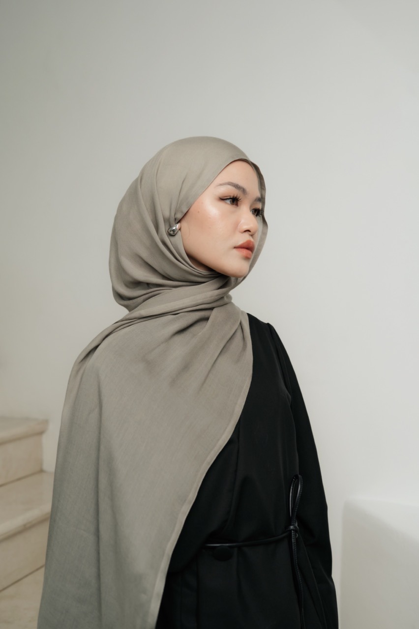 Nema Pale Grey | Pashmina Viscose