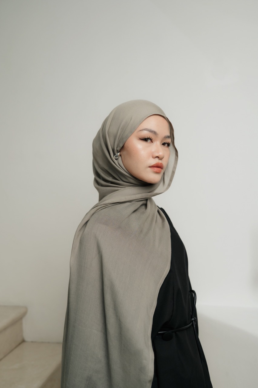 Nema Pale Grey | Pashmina Viscose