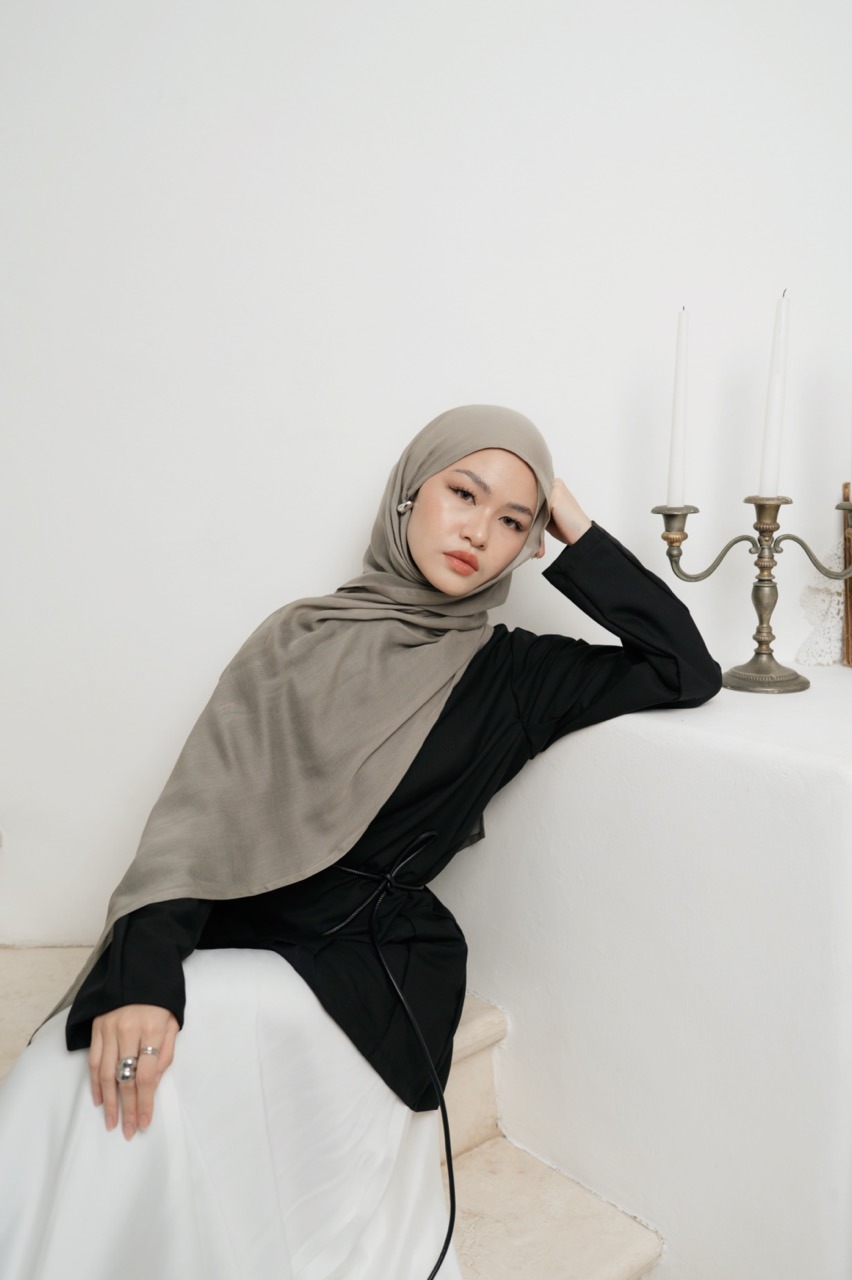 Nema Pale Grey | Pashmina Viscose