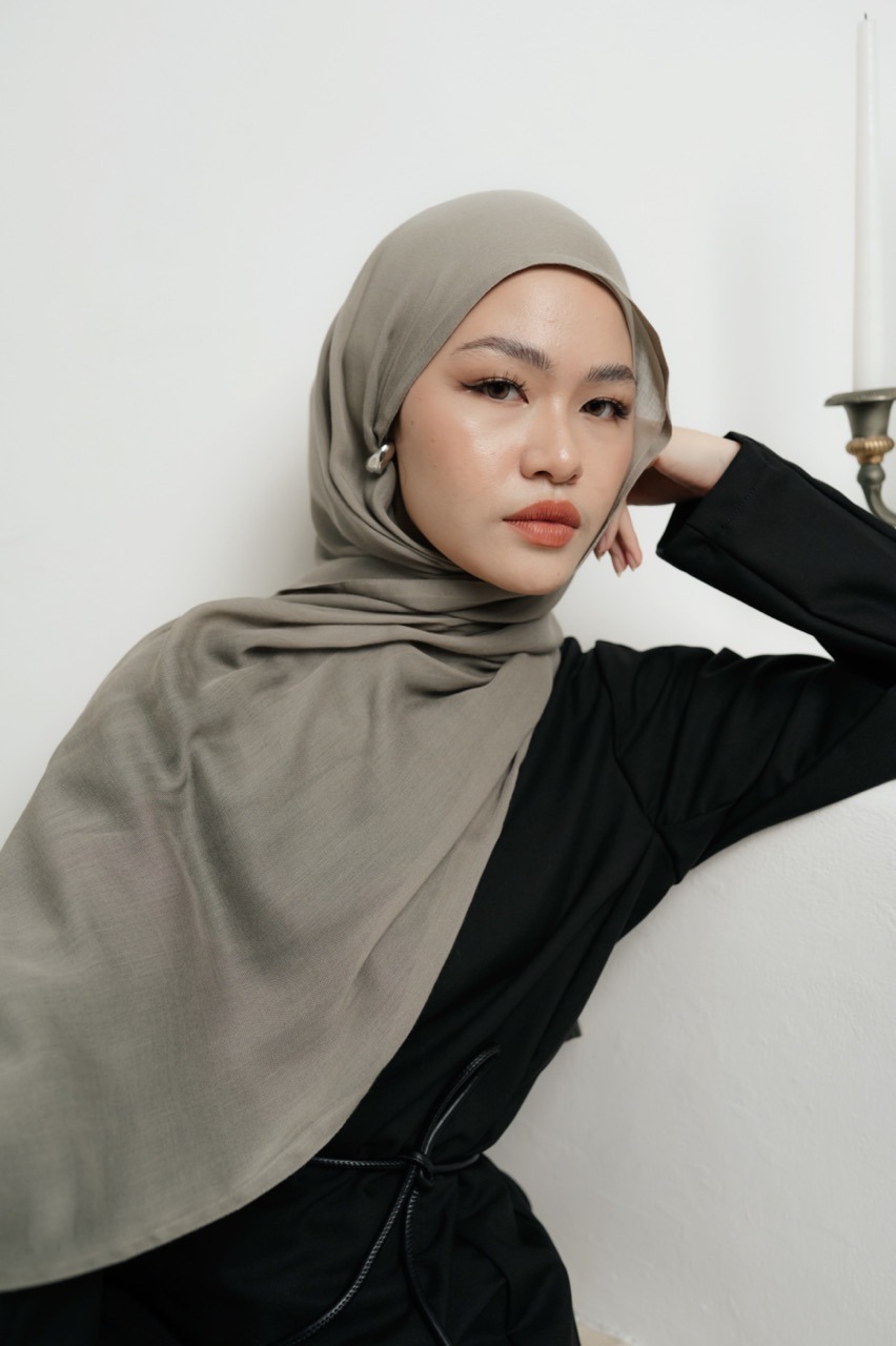 Nema Pale Grey | Pashmina Viscose