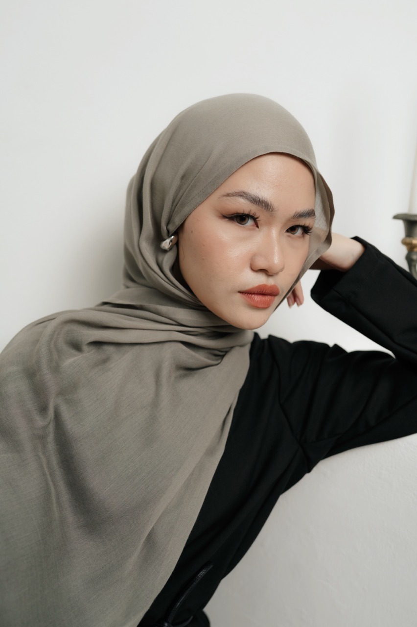 Nema Pale Grey | Pashmina Viscose
