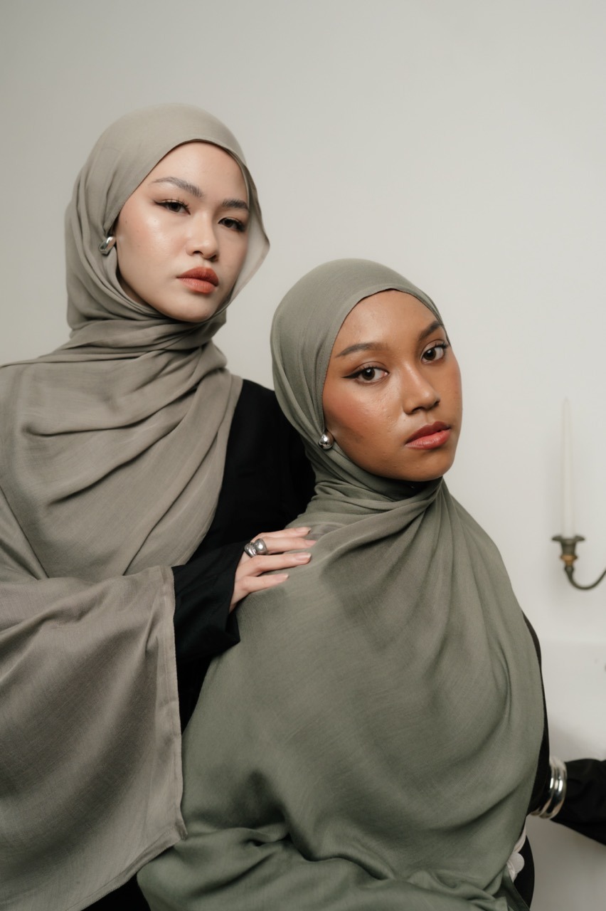 Nema Pale Grey | Pashmina Viscose